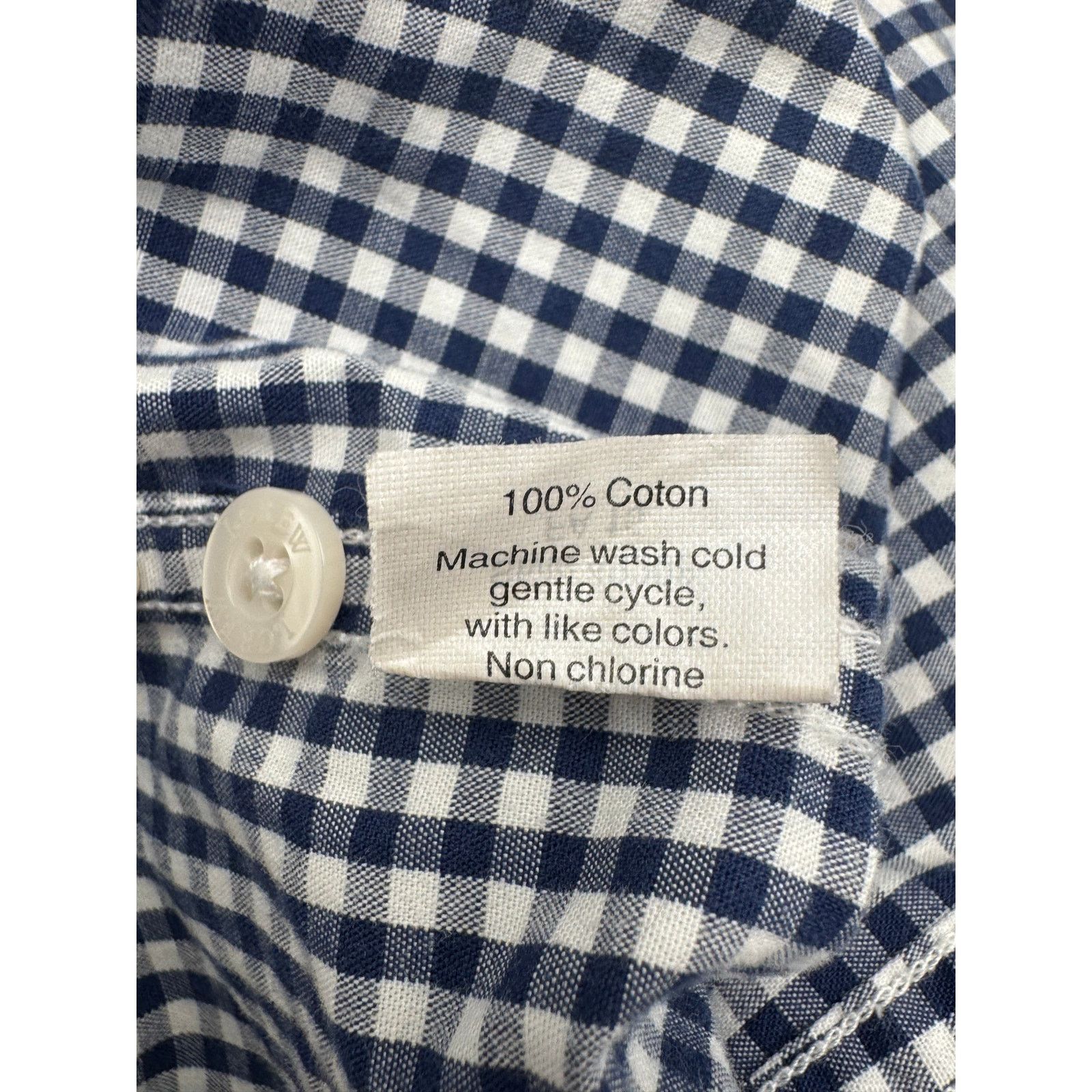 J.Crew J. CREW Slim Gingham Checkered Blue White Large Size US L / EU 52-54 / 3 - 6 Thumbnail