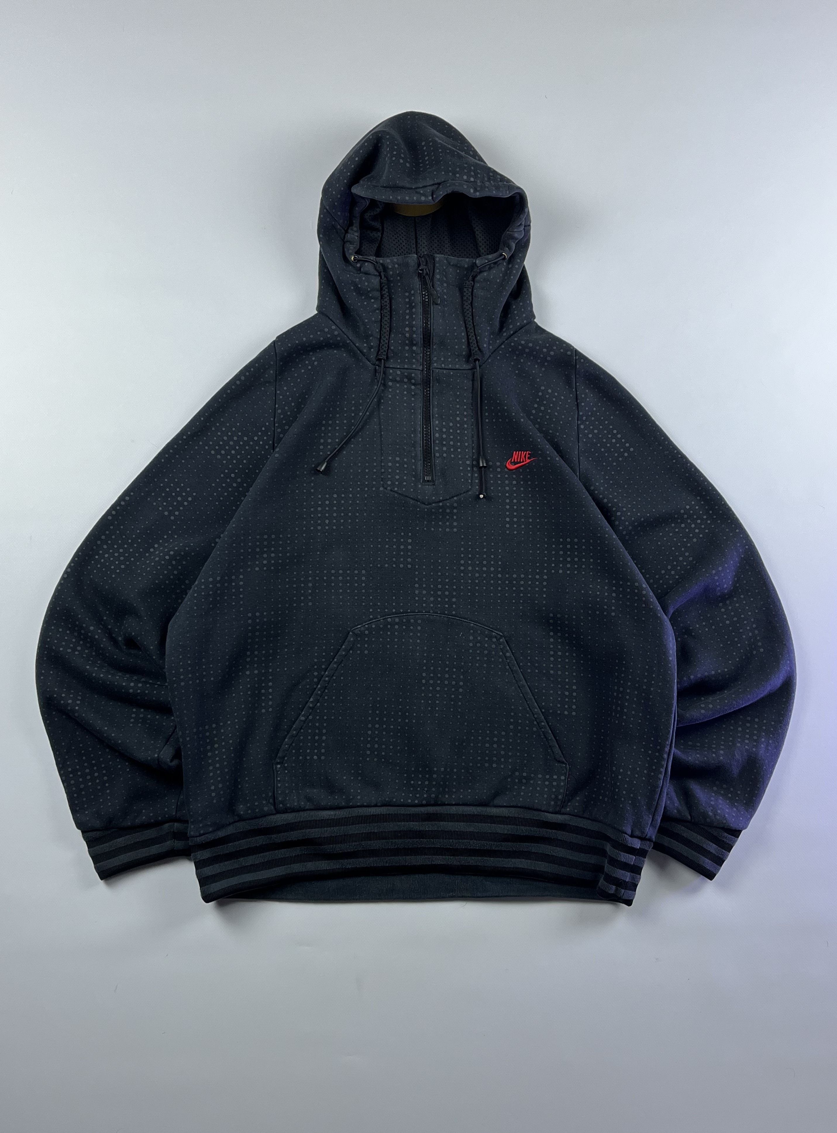 Nike × Vintage 90s NIKE Vintage CAMO 1/4 Zip Hoodie Size US M / EU 48-50 / 2 - 1 Thumbnail