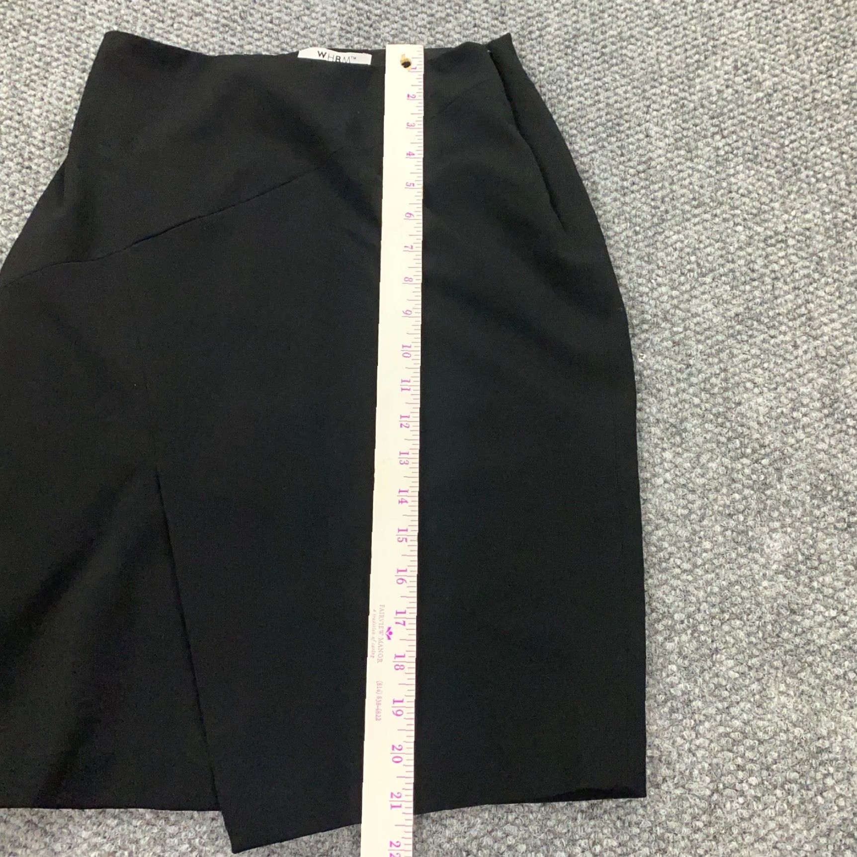 White House Black Market White House Black Market Womens Skirt Size 00 Black Pencil Zipper Lined Slit Stretch Knee Length Solid Size 24" / US 00 / IT 34 - 7 Thumbnail
