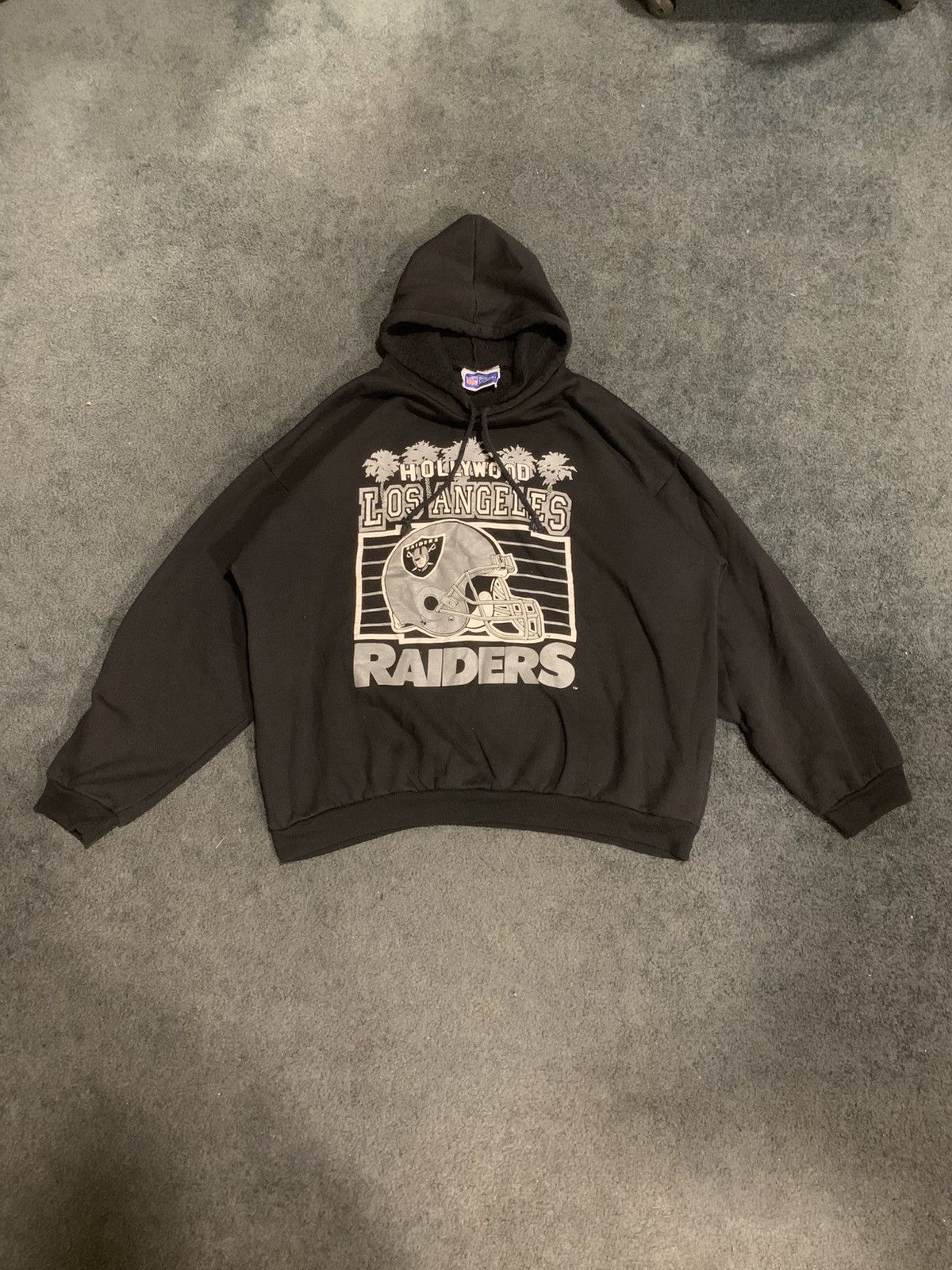 Vintage VINTAGE 80s - 94 LOS ANGELES RAIDERS HOODIE Size US L / EU 52-54 / 3 - 1 Thumbnail