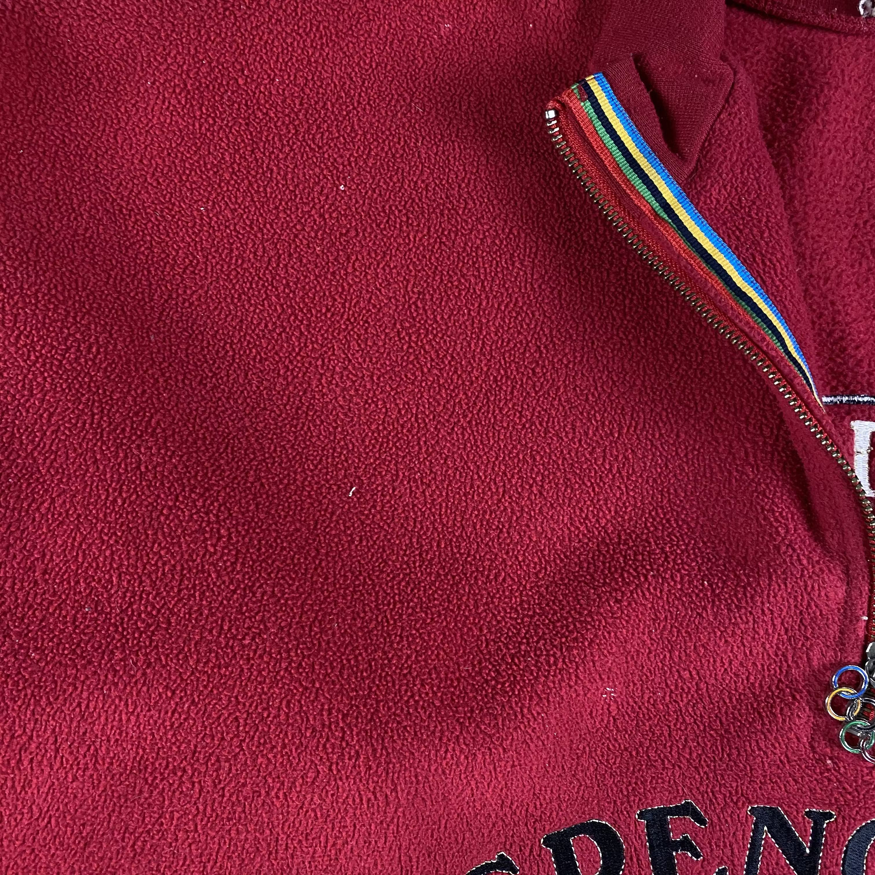 Adidas × Vintage Mens Rare Adidas Grenoble Vintage Fleece Size XL Anorak Size US XL / EU 56 / 4 - 7 Thumbnail