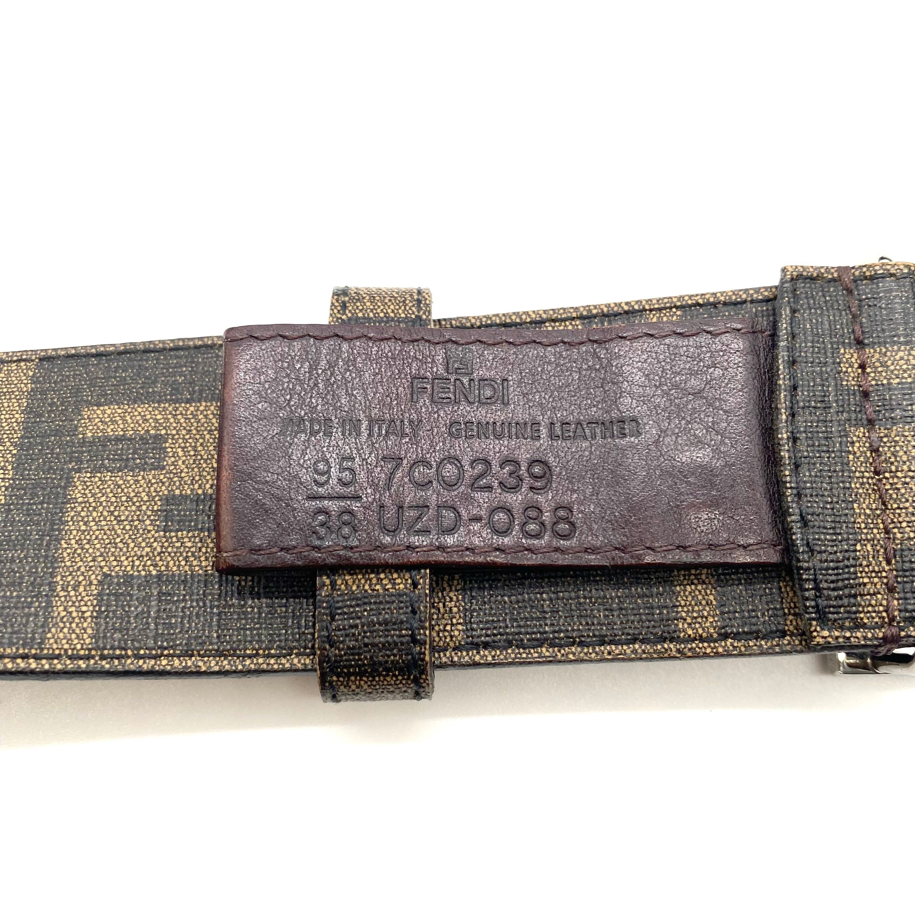 Fendi Vintage FENDI Zucca Belt Size 38 - 11 Thumbnail