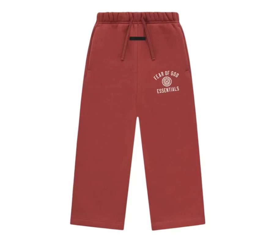 Fear of God FOG Essentials Kids Relaxed Sweatpant Crimson age 14/16 Size US 26 / EU 42 - 1 Thumbnail