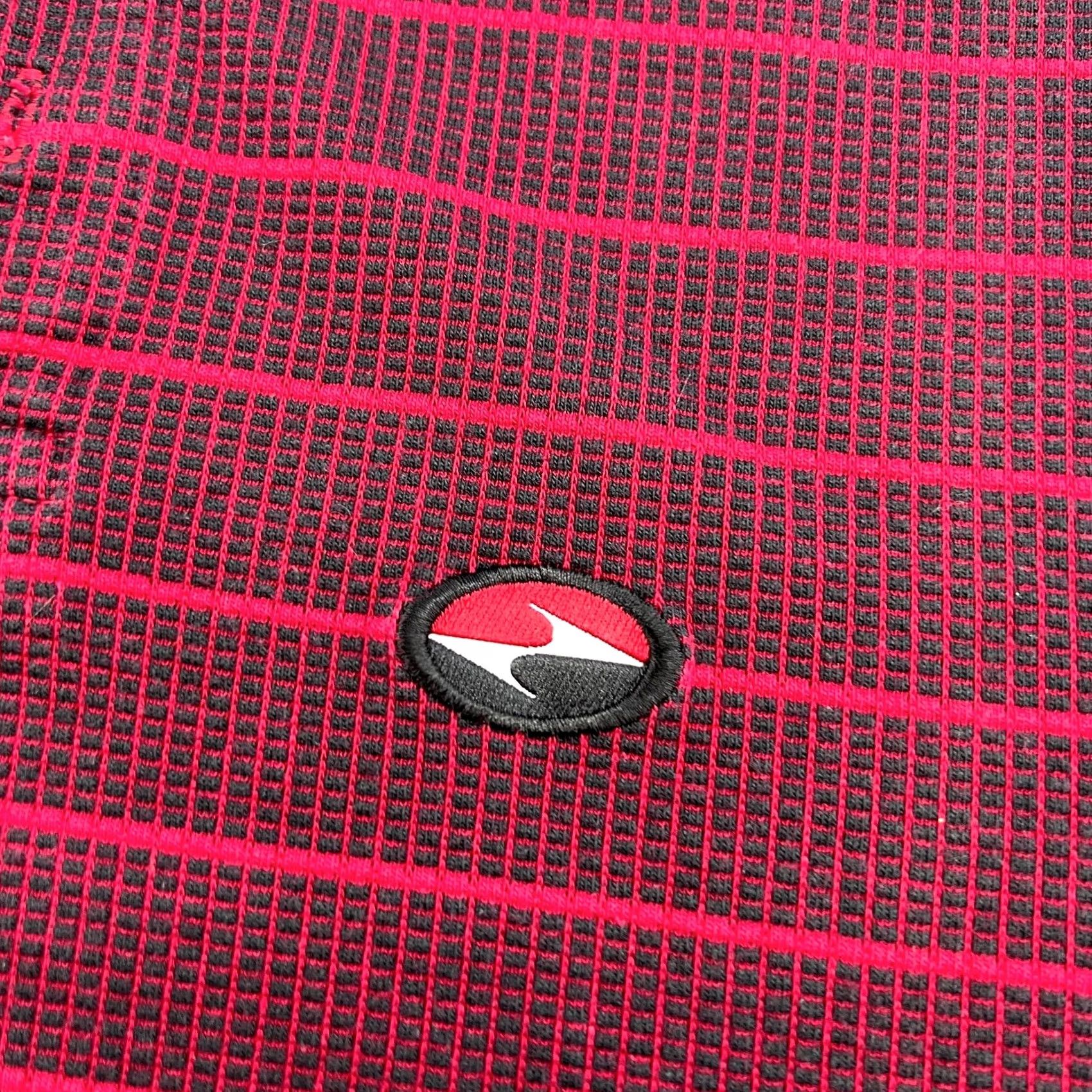 Nike Nike Vintage Striped Polo Shirt Mens Large Red 90s Shirt Nike Mens Large Red Polo Vintage 90s Tigers Yin Yang 3D Size US L / EU 52-54 / 3 - 3 Thumbnail