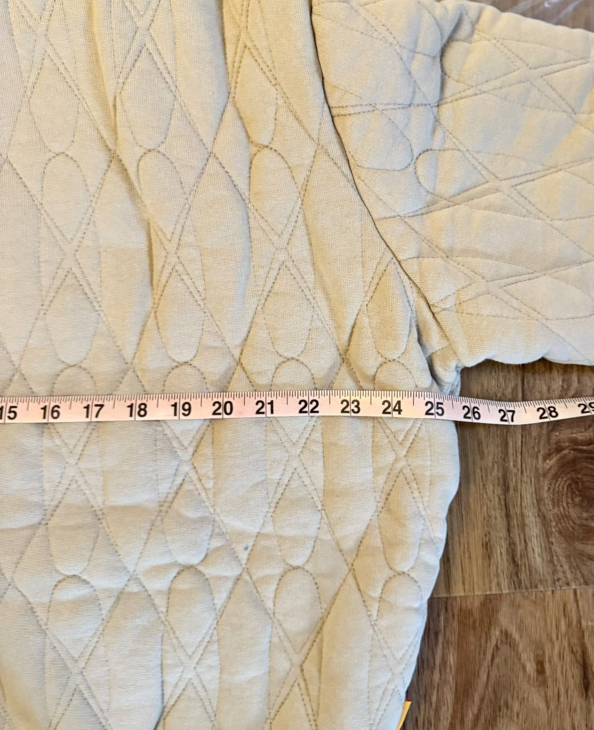 Round Two Round two - Quilted hoodie - Stone - Small oversized Size US S / EU 44-46 / 1 - 4 Thumbnail