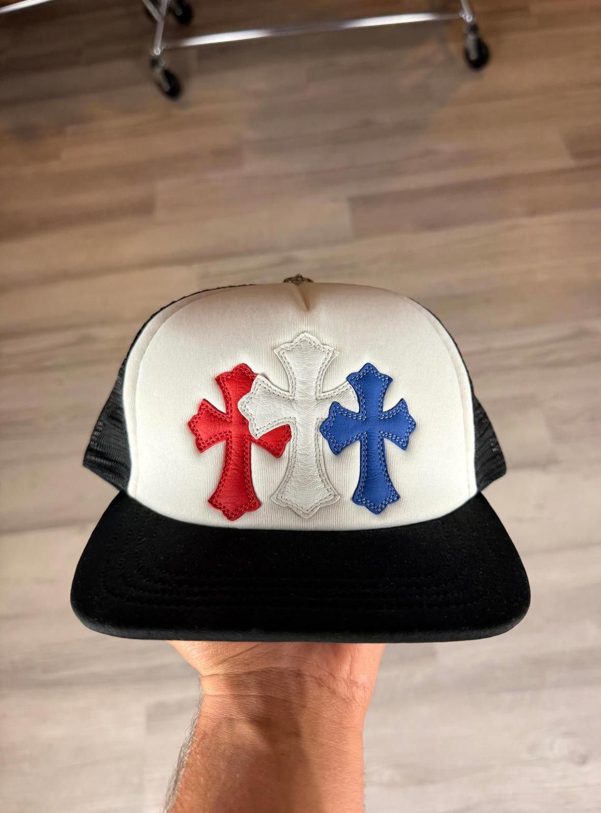 Chrome Hearts Chrome Hearts Red White and Blue Triple Cross