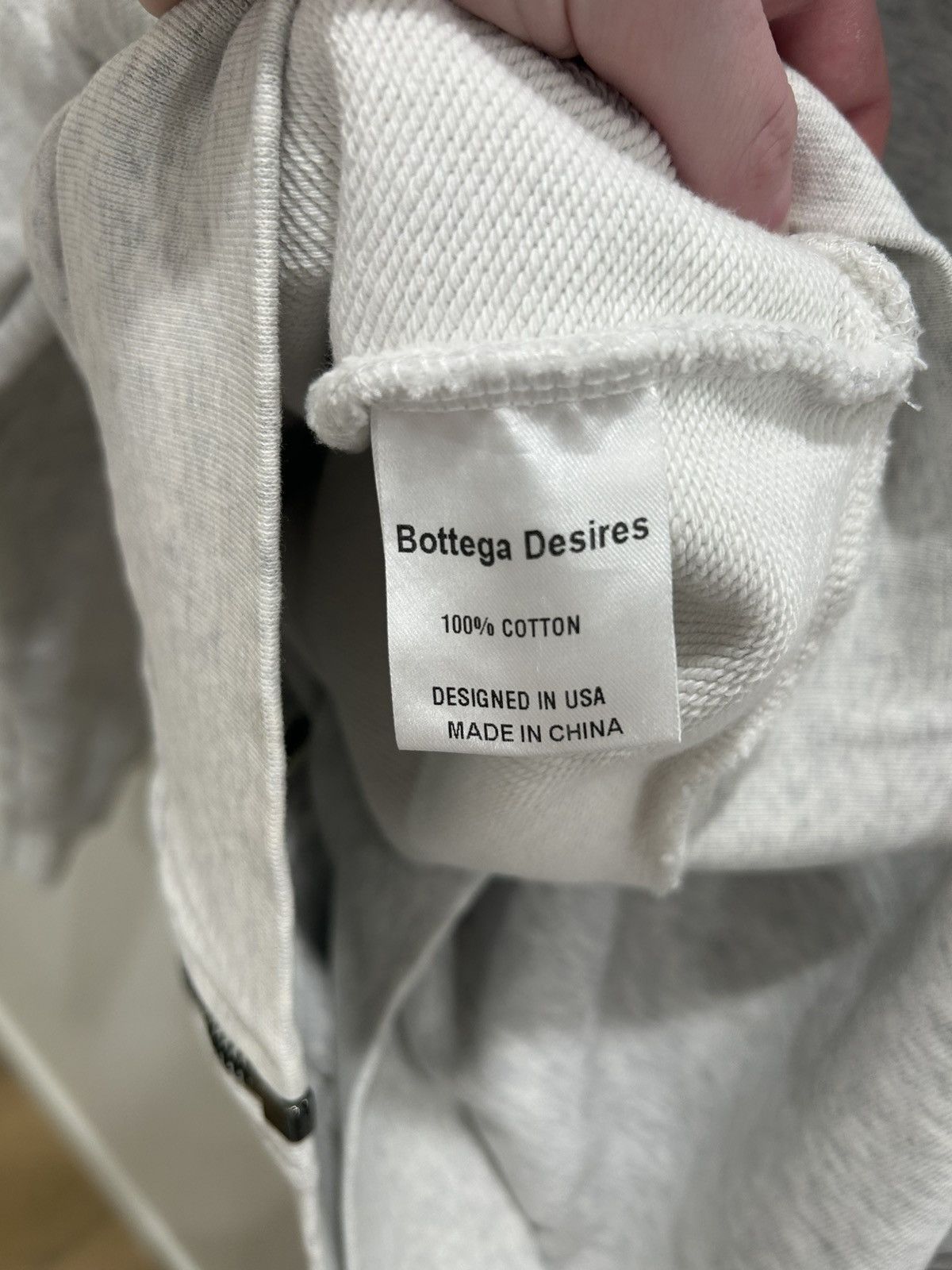 Bottega Desires Bottega desires Grey Logo zip up Size US XL / EU 56 / 4 - 5 Thumbnail