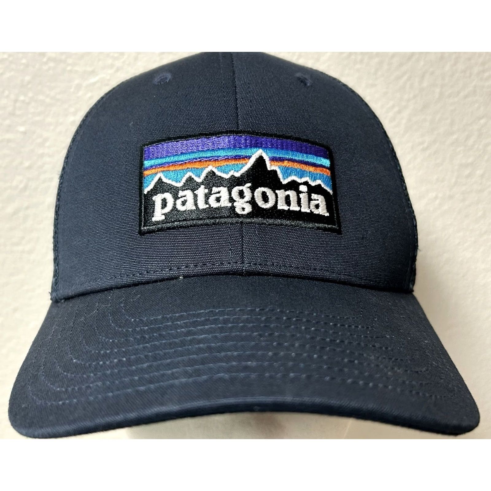 Patagonia Patagonia Trucker Hat Navy Blue P-6 Logo LoPro One Size Men Mens Hat Size ONE SIZE - 2 Thumbnail