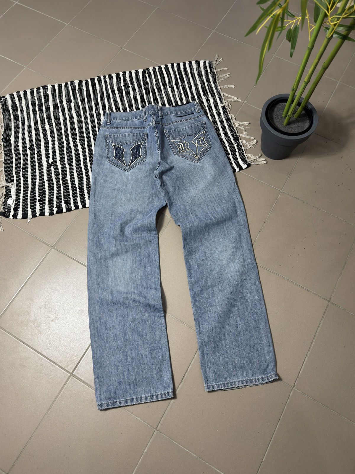 Roberto Cavalli VINTAGE ROBERTO CAVALLI 2000s DENIM PANTS Size US 36 / EU 52 - 1 Thumbnail