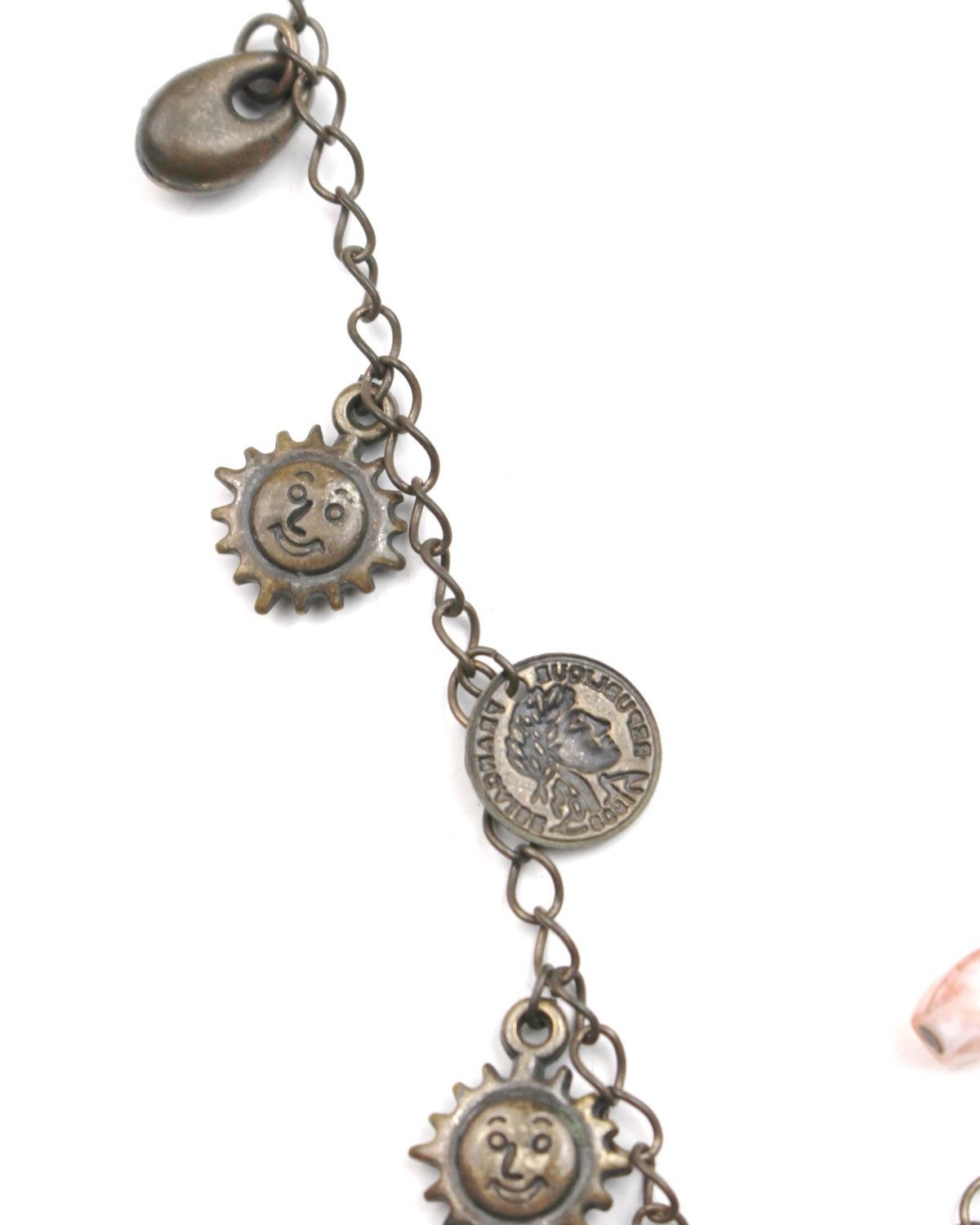 Hysteric Glamour 2000S JAPANESE MADE SUNFACE & ROMAN COIN CHARM DROP NECKLACE Size ONE SIZE - 3 Thumbnail