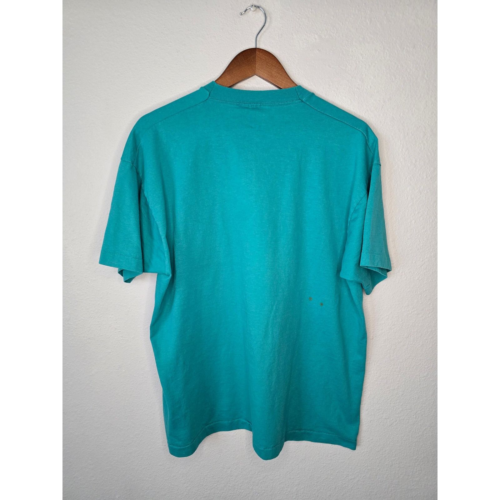 Vintage Vintage Blank Shirt BVD XL Green Teal Plain Pocket Tee 1990s Size US XL / EU 56 / 4 - 7 Thumbnail