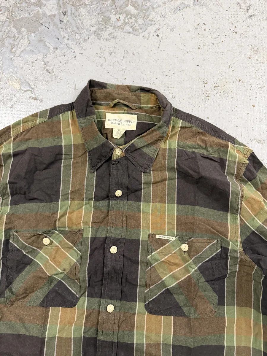 Polo Ralph Lauren Ralph Lauren Denim & Supply Tartan Green Shirt Size US XL / EU 56 / 4 - 11 Thumbnail