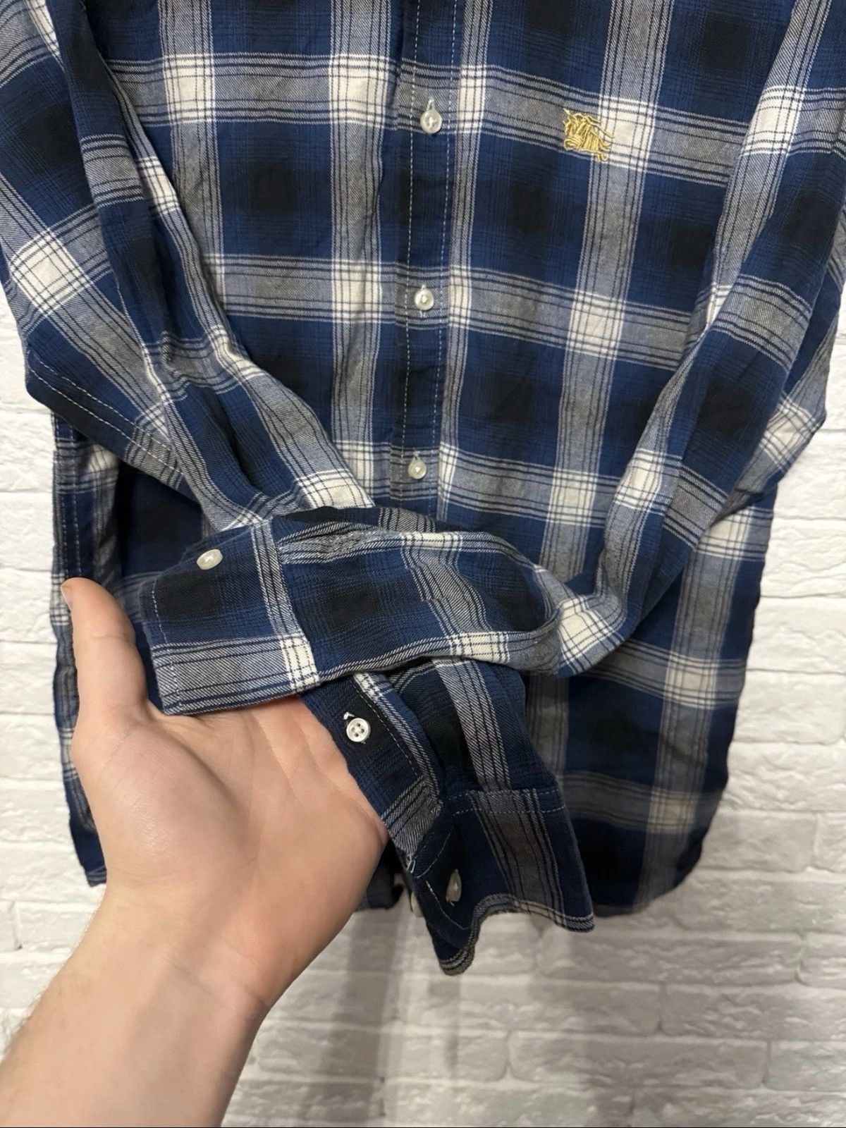 Burberry Burberry Blue Nova Check Flannel Shirt Sz S Size US S / EU 44-46 / 1 - 5 Thumbnail