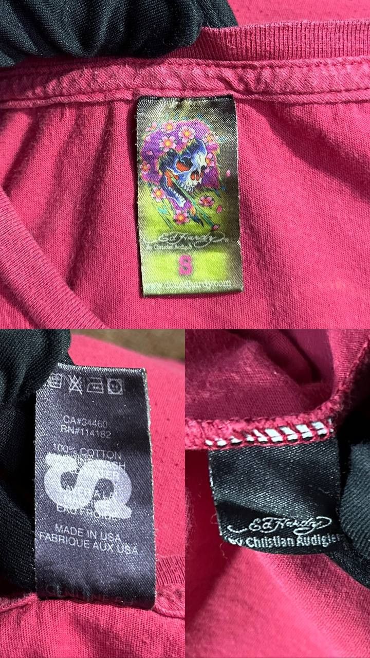 Ed Hardy Ed Hardy RETRO TIGER WOMENS short sleeve Y2K made in USA Size S / US 4 / IT 40 - 11 Thumbnail