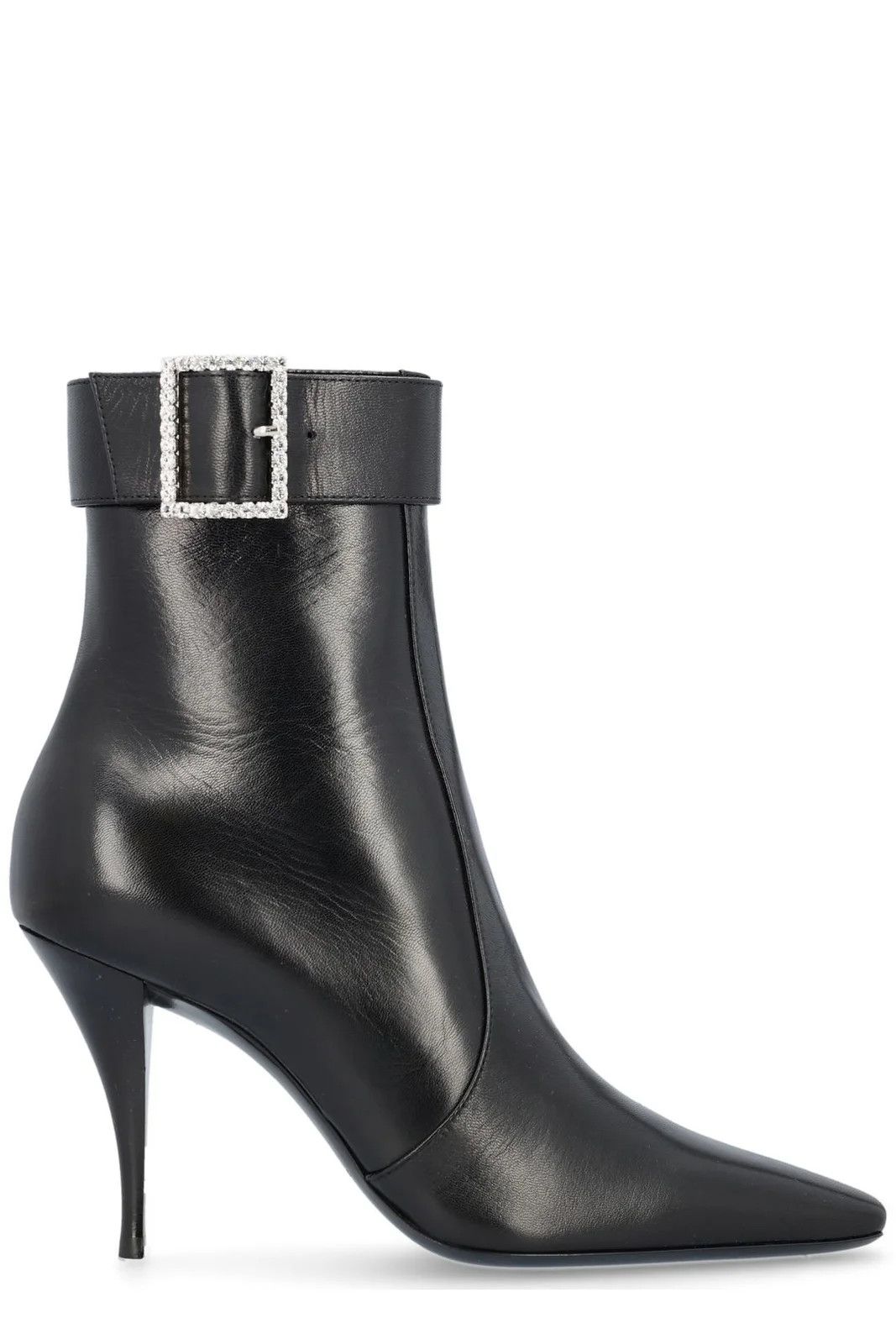 Saint Laurent Paris Saint Laurent Claude 90mm Leather Square Toe Boots Size 38.5 Size US 8.5 / IT 38.5 - 1 Thumbnail