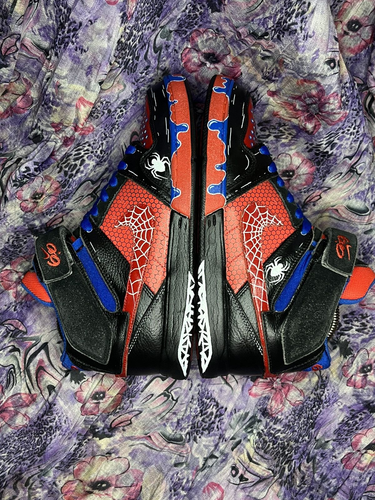 Nike 🕷️ Custom Nike SB Dunk Mid NikeiD Spider-Man Y2K Vintage EU42 Size US 8.5 / EU 41-42 - 1 Thumbnail