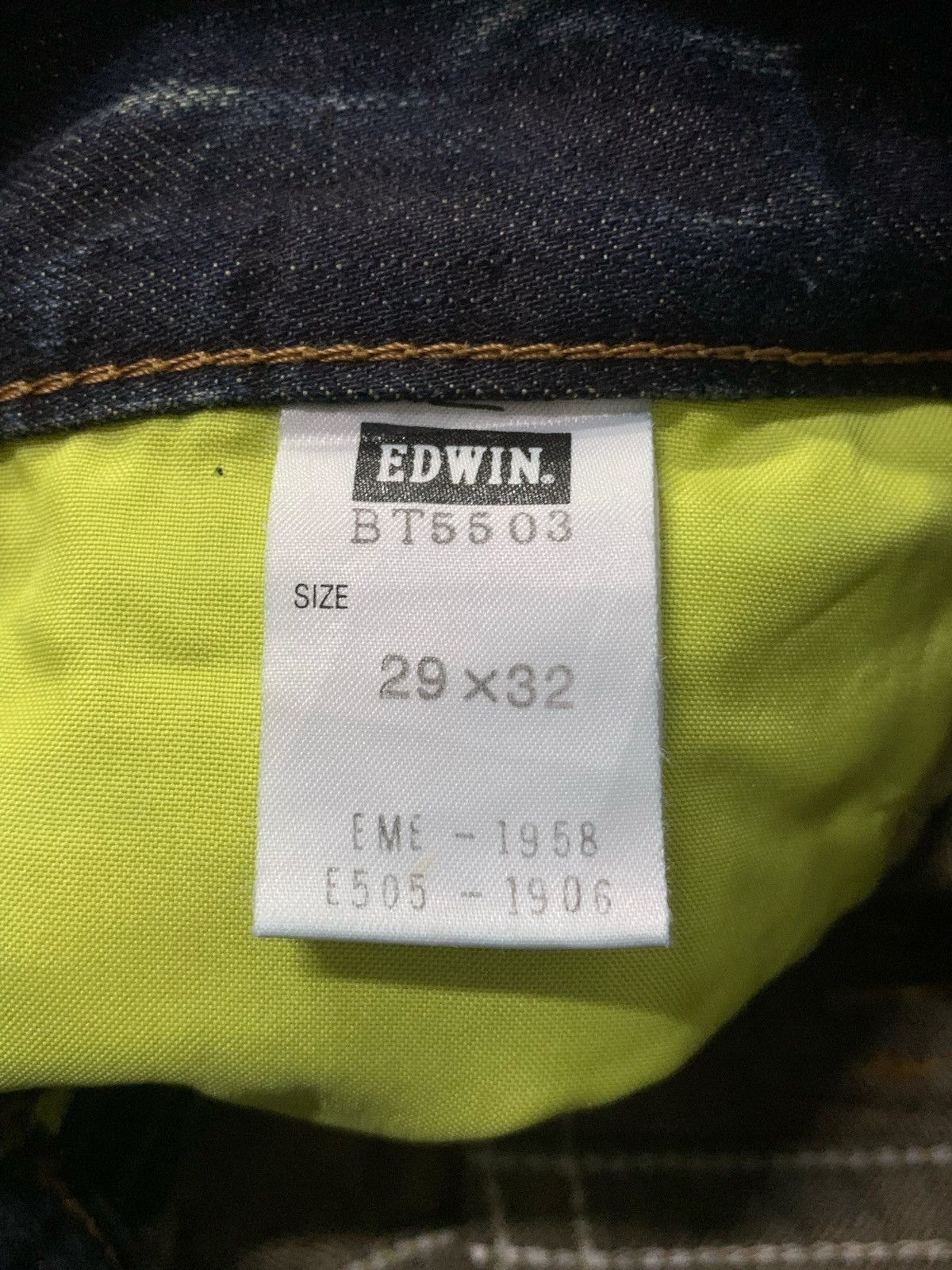 Edwin × Junya Watanabe × Levi's Vintage Edwin 503 Blue Trip Muddy Claw Mark Flared Jeans Size US 30 / EU 46 - 11 Thumbnail