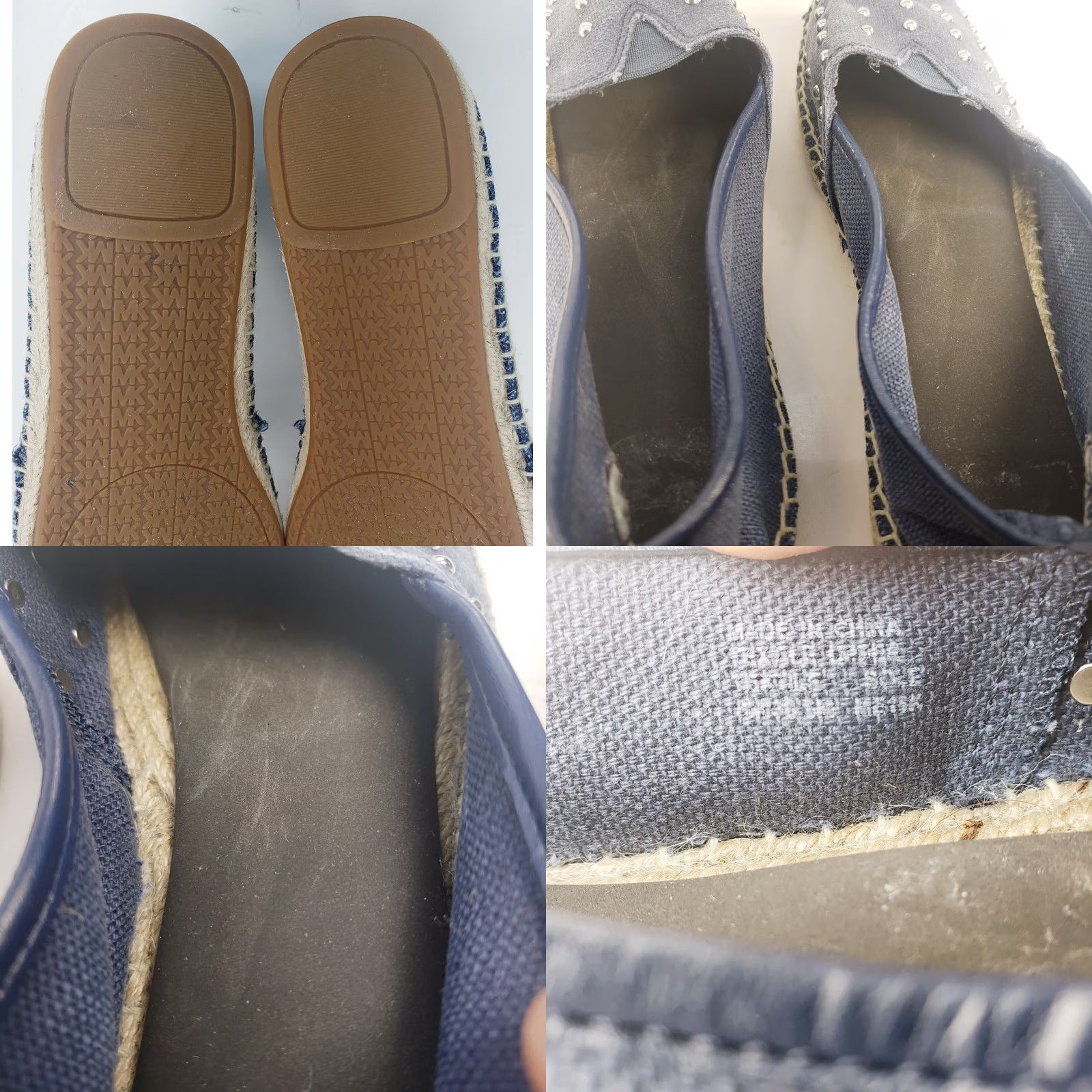 Michael Kors Michael Kors Women's Denim Espadrille Flats 6.5 Blue Denim Studded Flat Womens Size US 7 / IT 37 - 9 Thumbnail