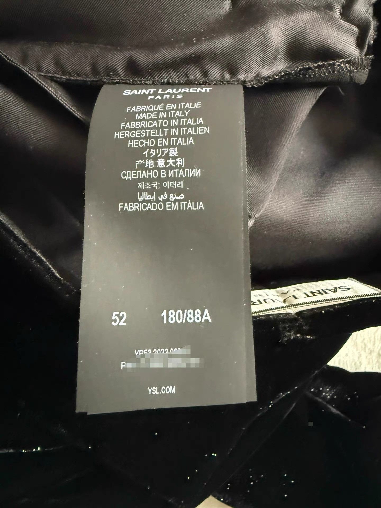 Saint Laurent Paris Saint Laurent 23 Autumn and Winter Shiny Velvet Suit K33 Size US M / EU 48-50 / 2 - 9 Thumbnail