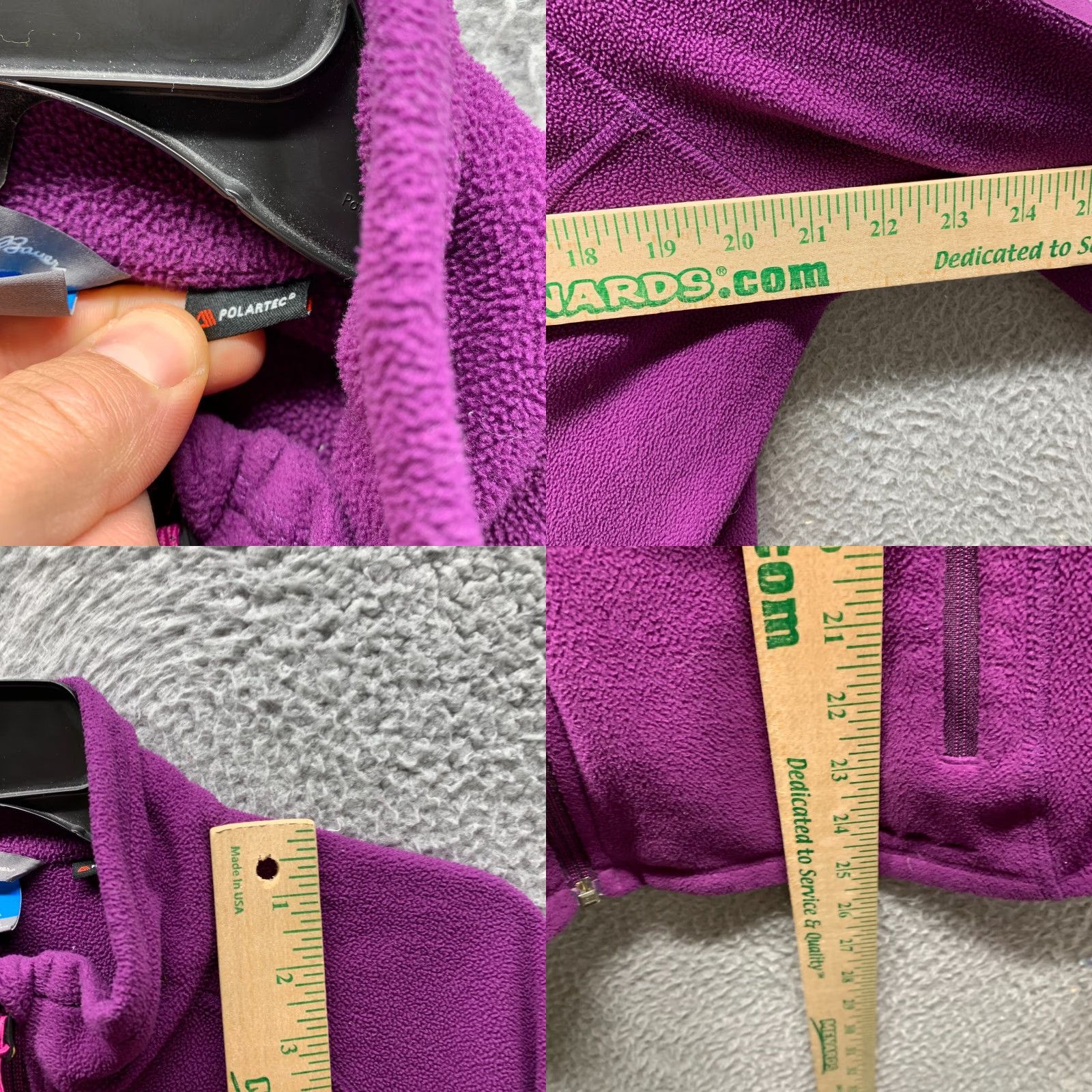 Eddie Bauer VINTAGE Eddie Bauer Sweatshirt Womens Large Purple 1/4 Zip Fleece Pullover Mock Neck Casual 90s Outdoors Womens Size L / US 10 / IT 46 - 8 Thumbnail