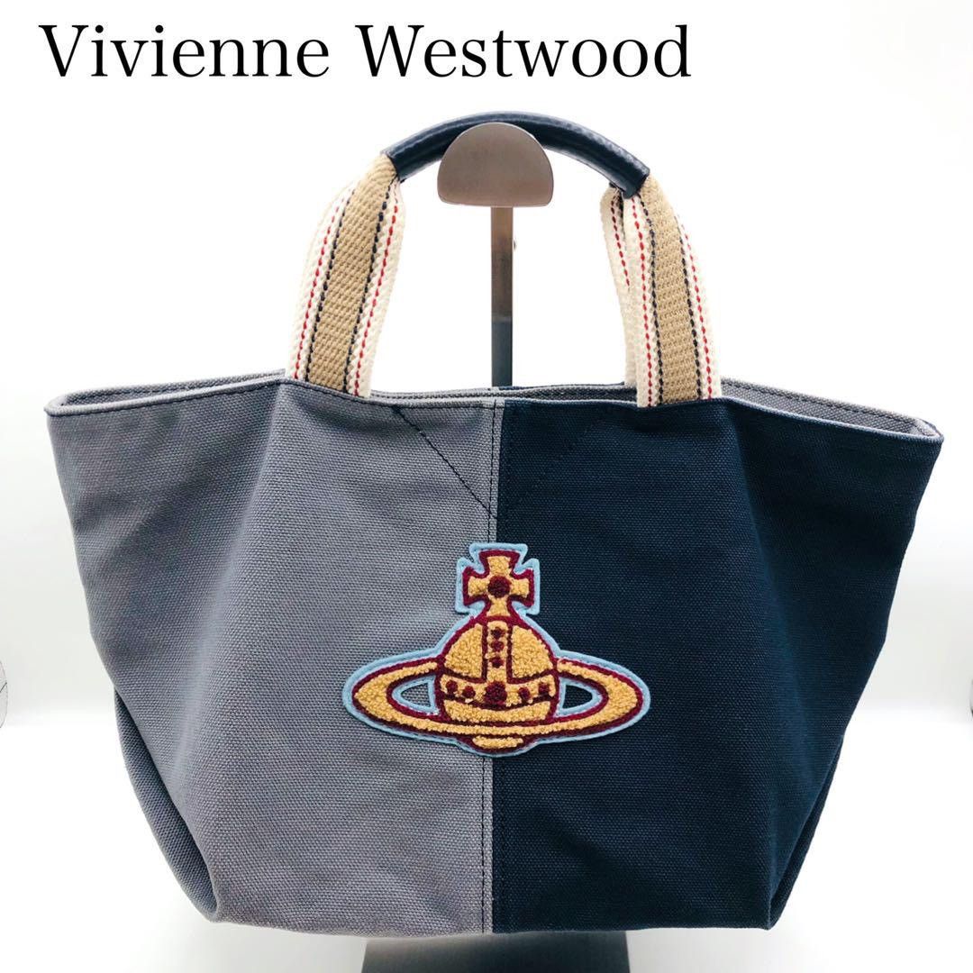Vivienne Westwood Vivienne Westwood Bicolor Two-tone Handbag Tote Bag Canvas Size ONE SIZE - 1 Thumbnail