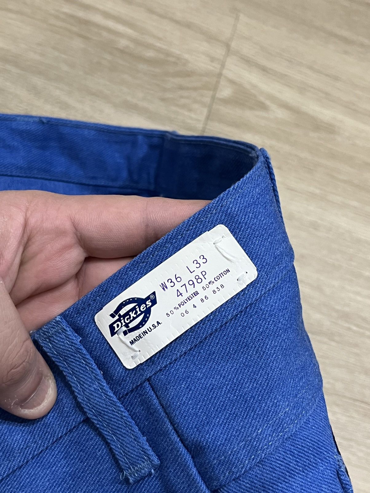 Dickies × Vintage Vintage 70/80s Dickies Carpenter Work Pants Blue Size 36x33 Size US 36 / EU 52 - 5 Thumbnail