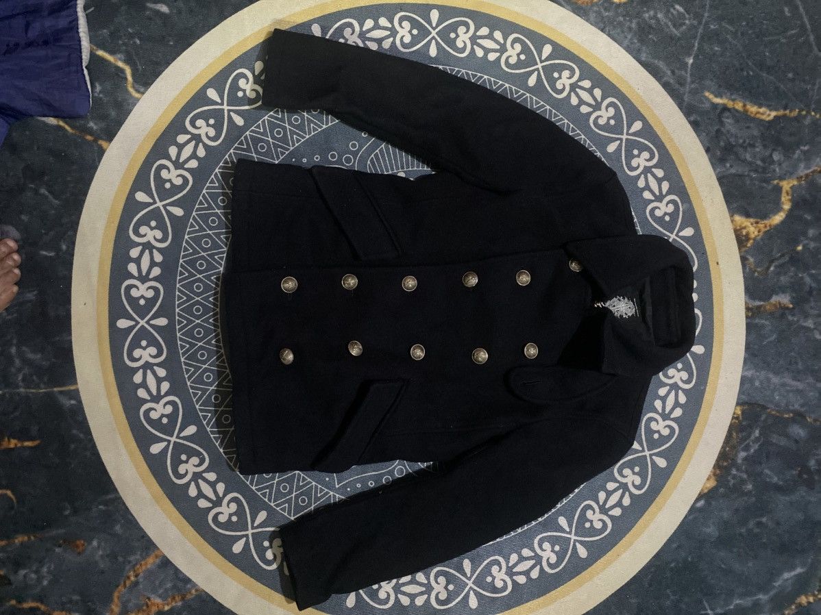 Isamu Katayama Backlash Acanthus Peacoat Double Breasted Wool Jacket Size M / US 6-8 / IT 42-44 - 9 Thumbnail