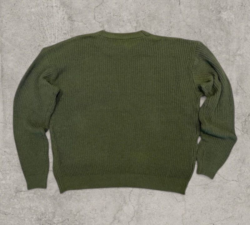 Japanese Brand Vintage style knitted jumper sweater in khaki green. Size L Size US M / EU 48-50 / 2 - 4 Thumbnail