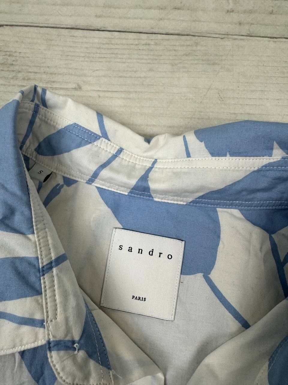 Sandro Sandro Short Sleeve Shirt Button Up Size US S / EU 44-46 / 1 - 4 Thumbnail