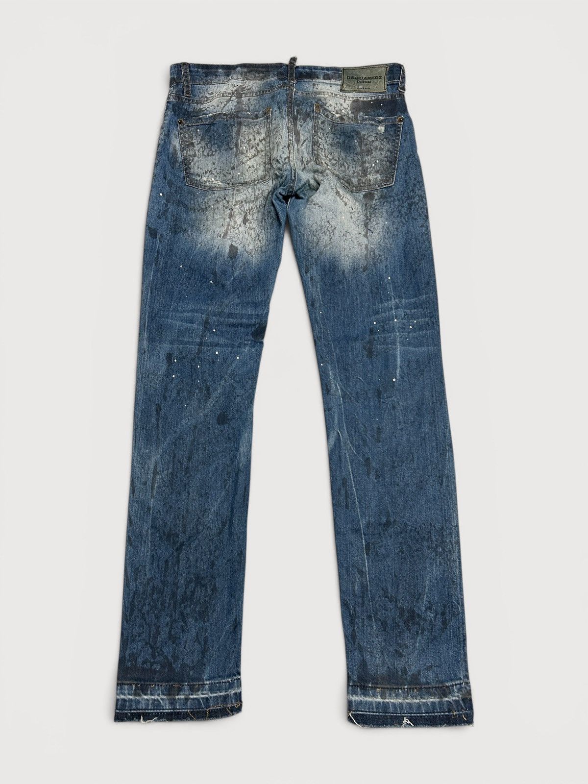 Dsquared2 FW2016 Paint Splatter Zip Denim Size US 31 - 2 Thumbnail