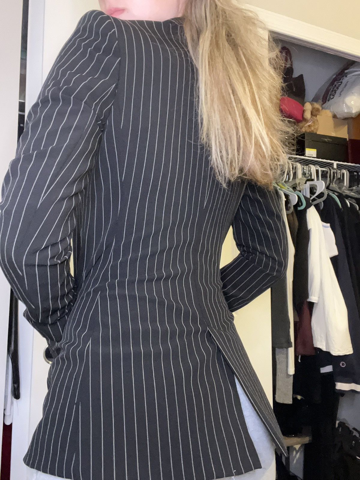 Express Pinstripe women’s blazer Size S / US 4 / IT 40 - 6 Thumbnail