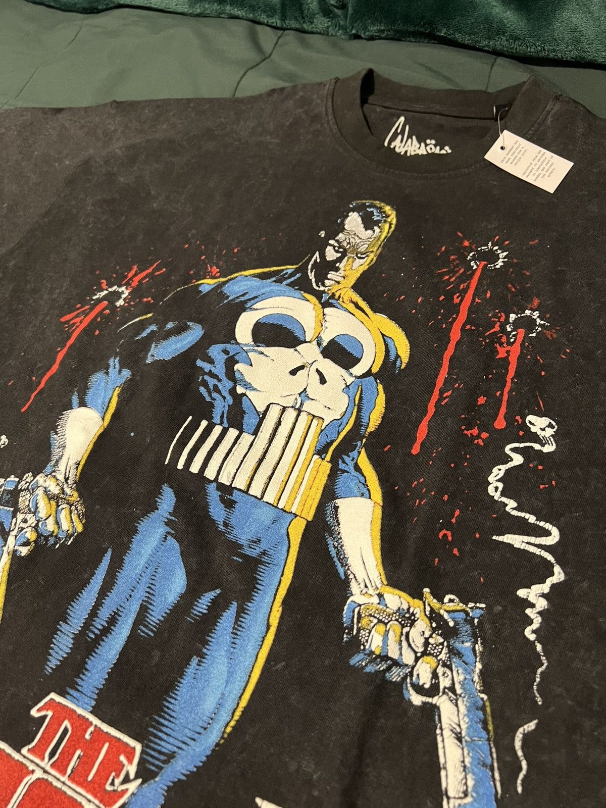 Sergio Calabasas Punisher Marvel Tee in Black, Men's — image 2 of 6