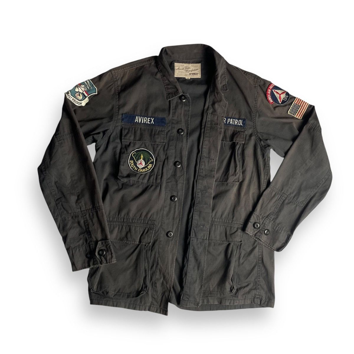 Avirex AVIREX MILITARY PATCHES HIDDEN BUTTON UP WORKSHIRT Size US L / EU 52-54 / 3 - 3 Thumbnail