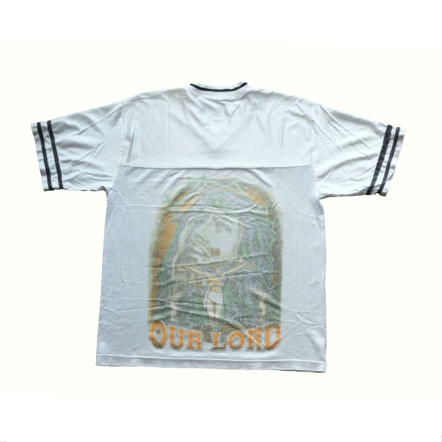 Vintage VINTAGE GOD OUR LORD VTG 90s Y2K JERSEY RELIGION WHITE MEN SZ L T-Shirt Men Household Graphic Print Jerseys 90s Retro Size US L / EU 52-54 / 3 - 2 Thumbnail