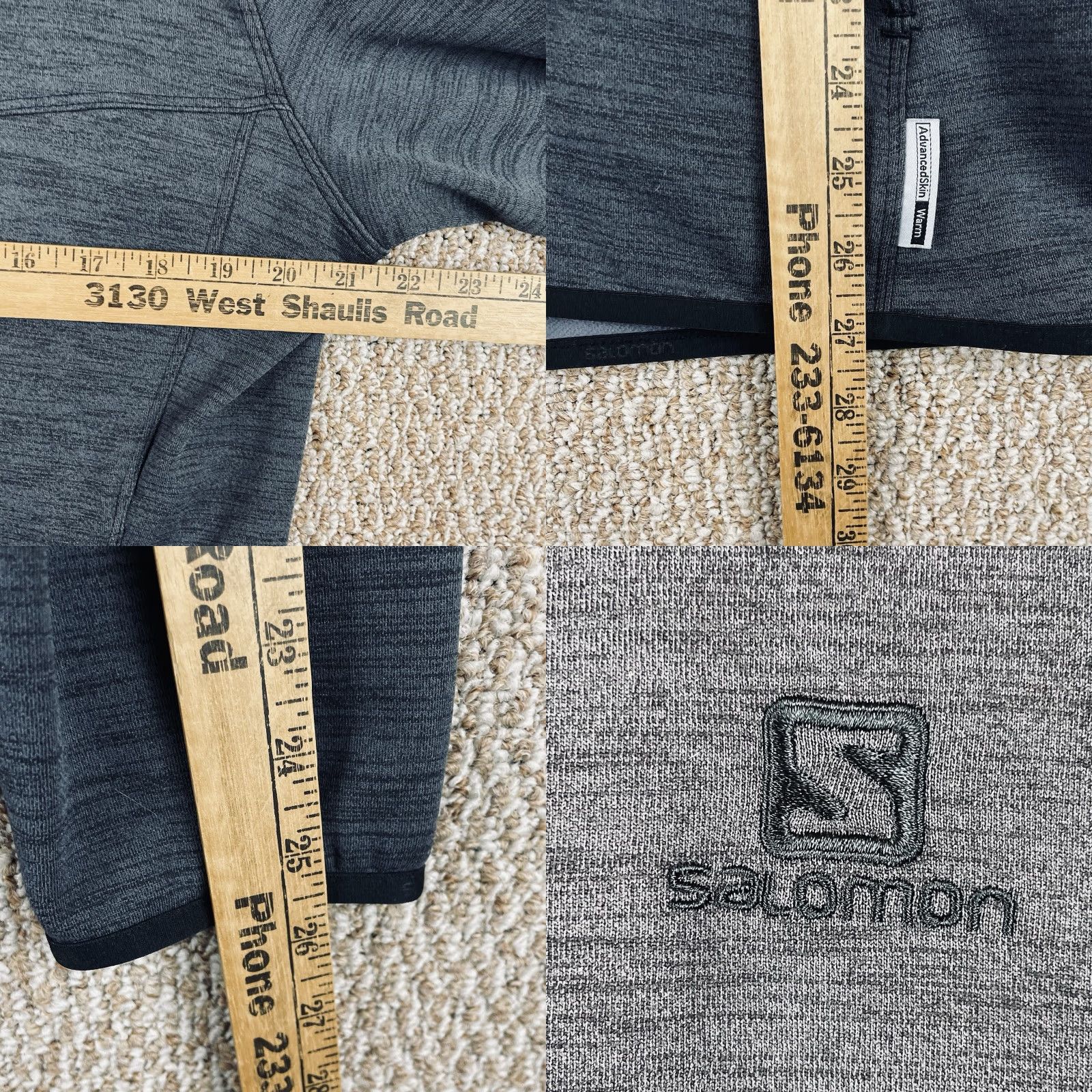 Salomon Salomon Mens Jacket Regular Medium Black Soft Shell Full Zip Outdoor Adventure E202 Size US M / EU 48-50 / 2 - 8 Thumbnail