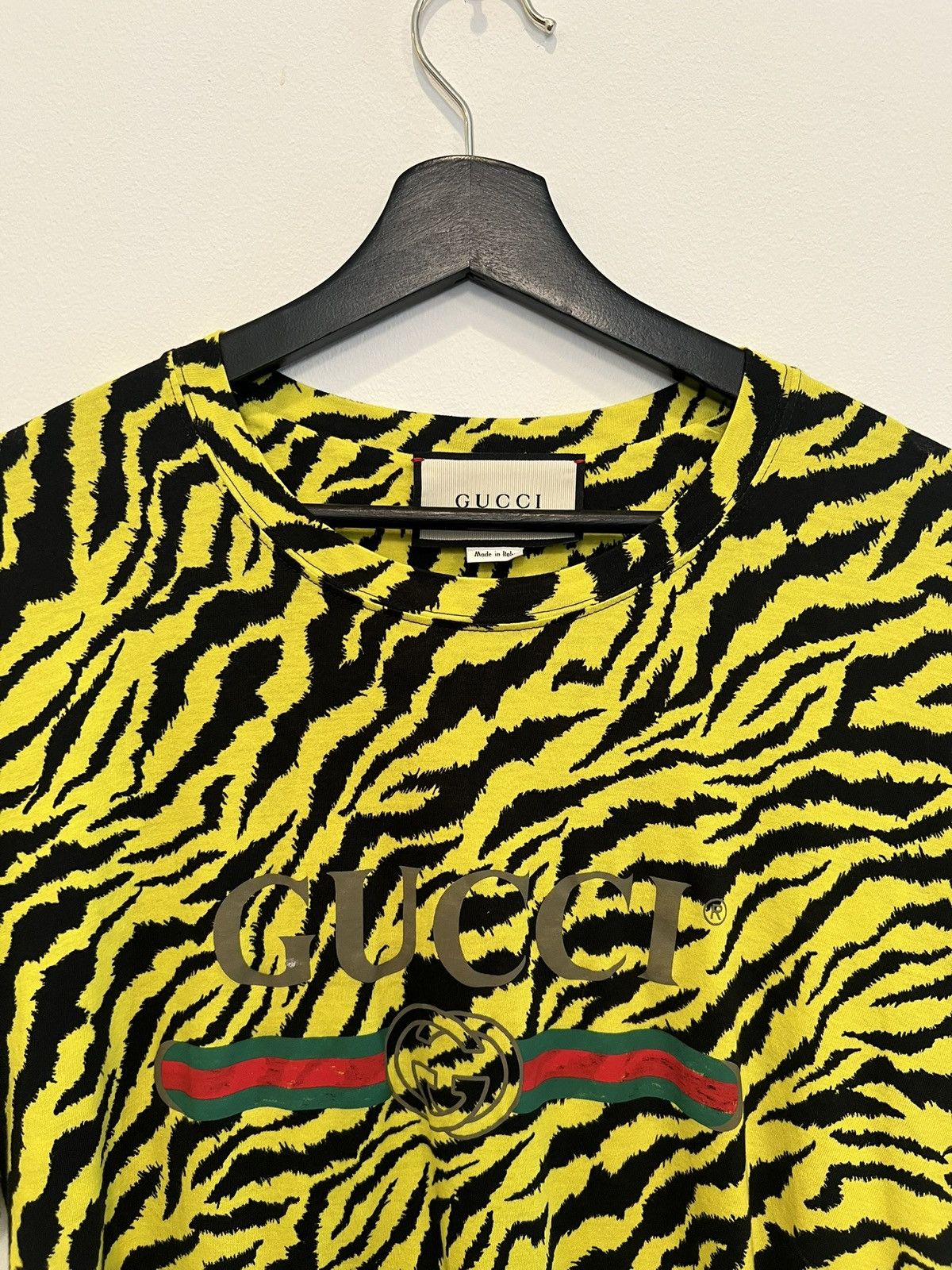 Gucci GUCCI - Vintage Neon Zebra Print Logo Size US S / EU 44-46 / 1 - 2 Thumbnail