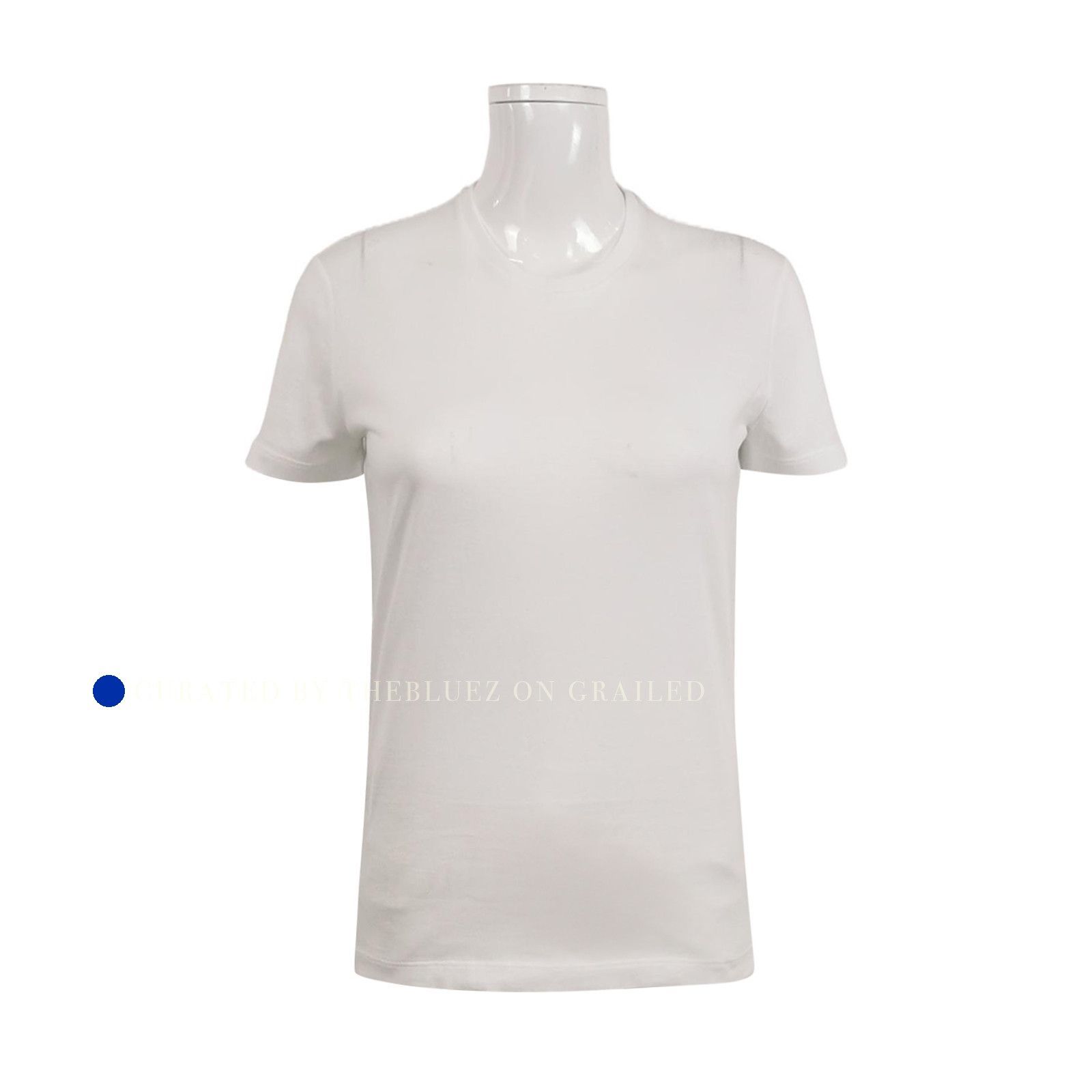 Prada Crisp White Cotton Tee in Size S Size US S / EU 44-46 / 1 - 1 Thumbnail