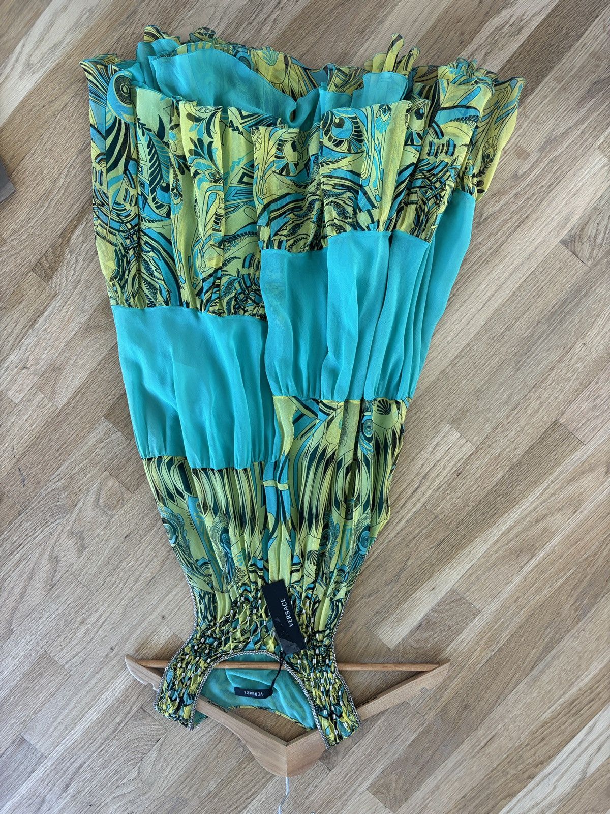 Versace Versace silk embroidered dress Size M / US 6-8 / IT 42-44 - 1 Thumbnail