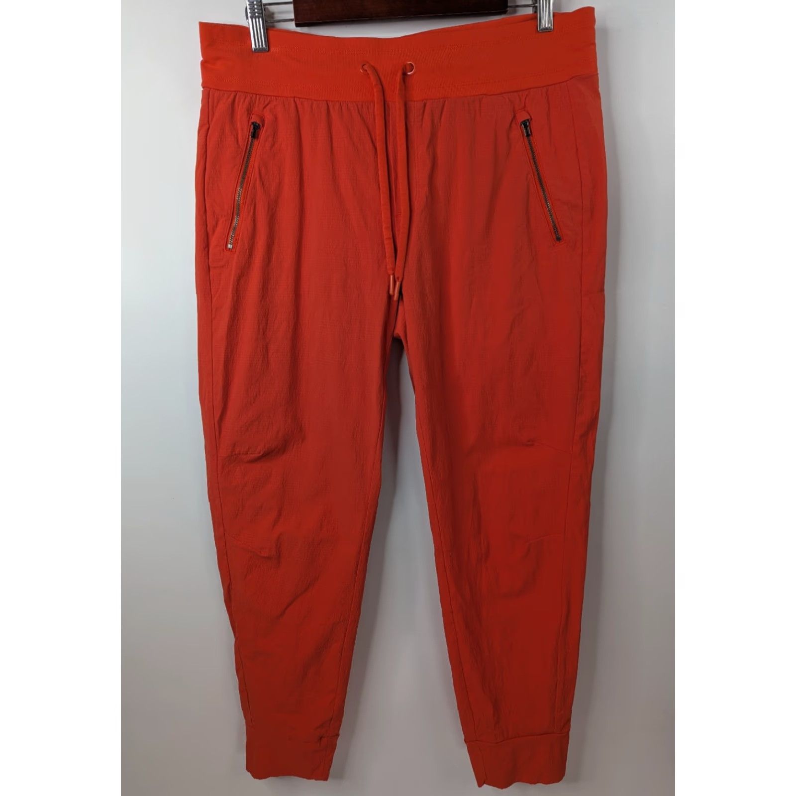 Athleta Athleta Trekkie North Jogger Pants Nylon Womens 12 Orange Stretch Casual Tapered Regular Fit Activewear Size 34" / US 12 / IT 48 - 2 Thumbnail