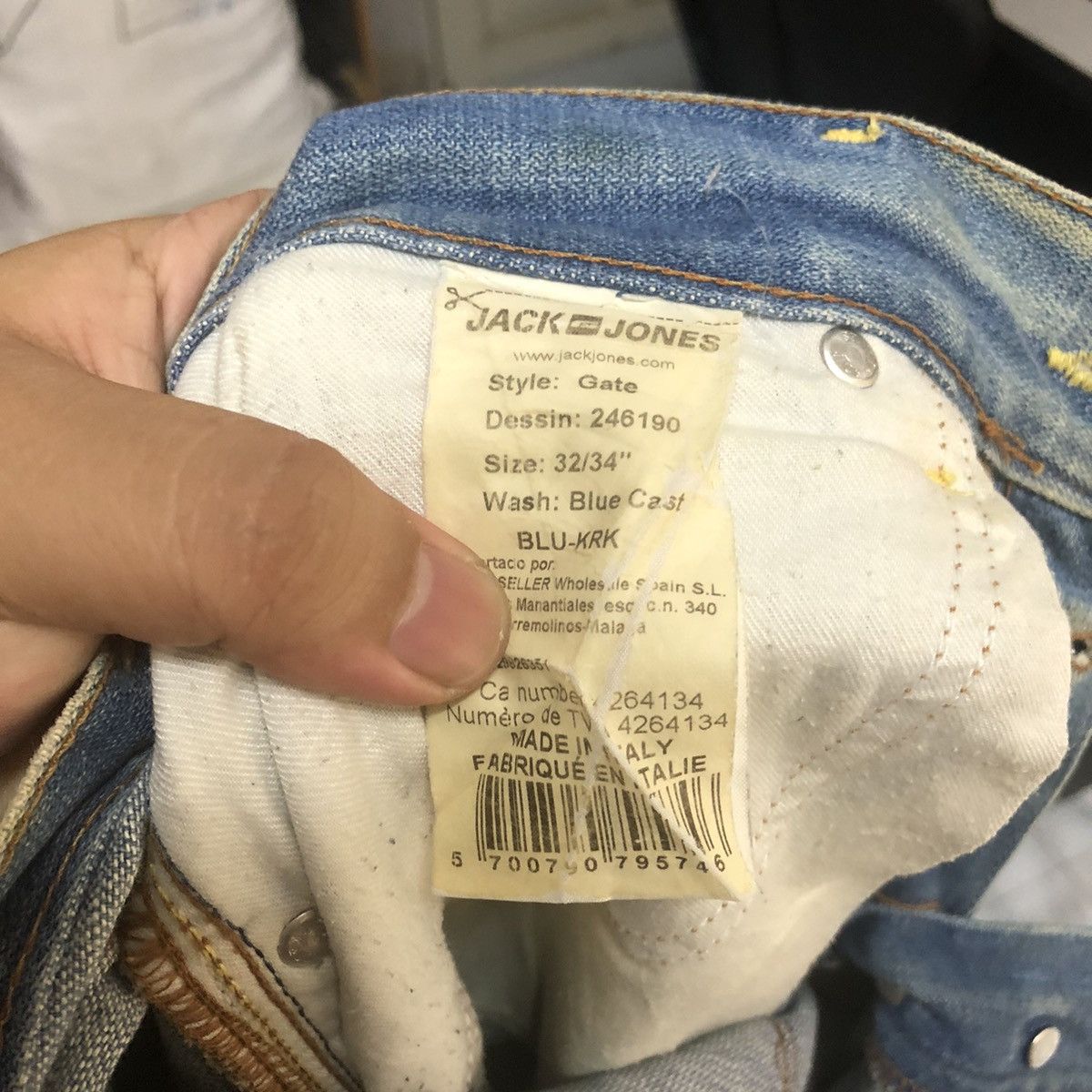 Jack & Jones DL Jack Jones Blue Denim Pants #C295 Size US 32 / EU 48 - 20 Thumbnail