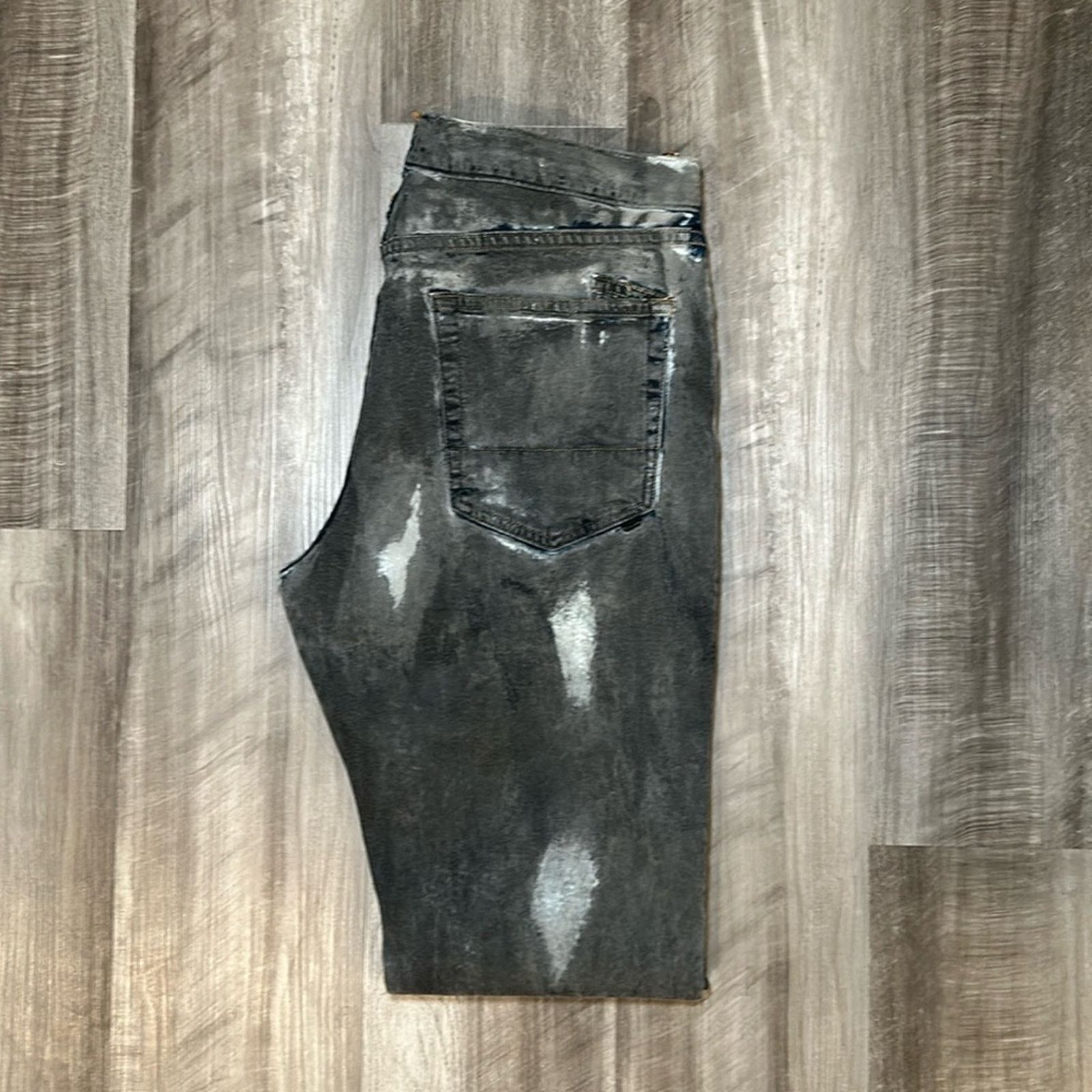 Prps PRPS Blue Asphalt Effect Skinny Jeans (NWOT) - 34 Size US 34 / EU 50 - 1 Thumbnail