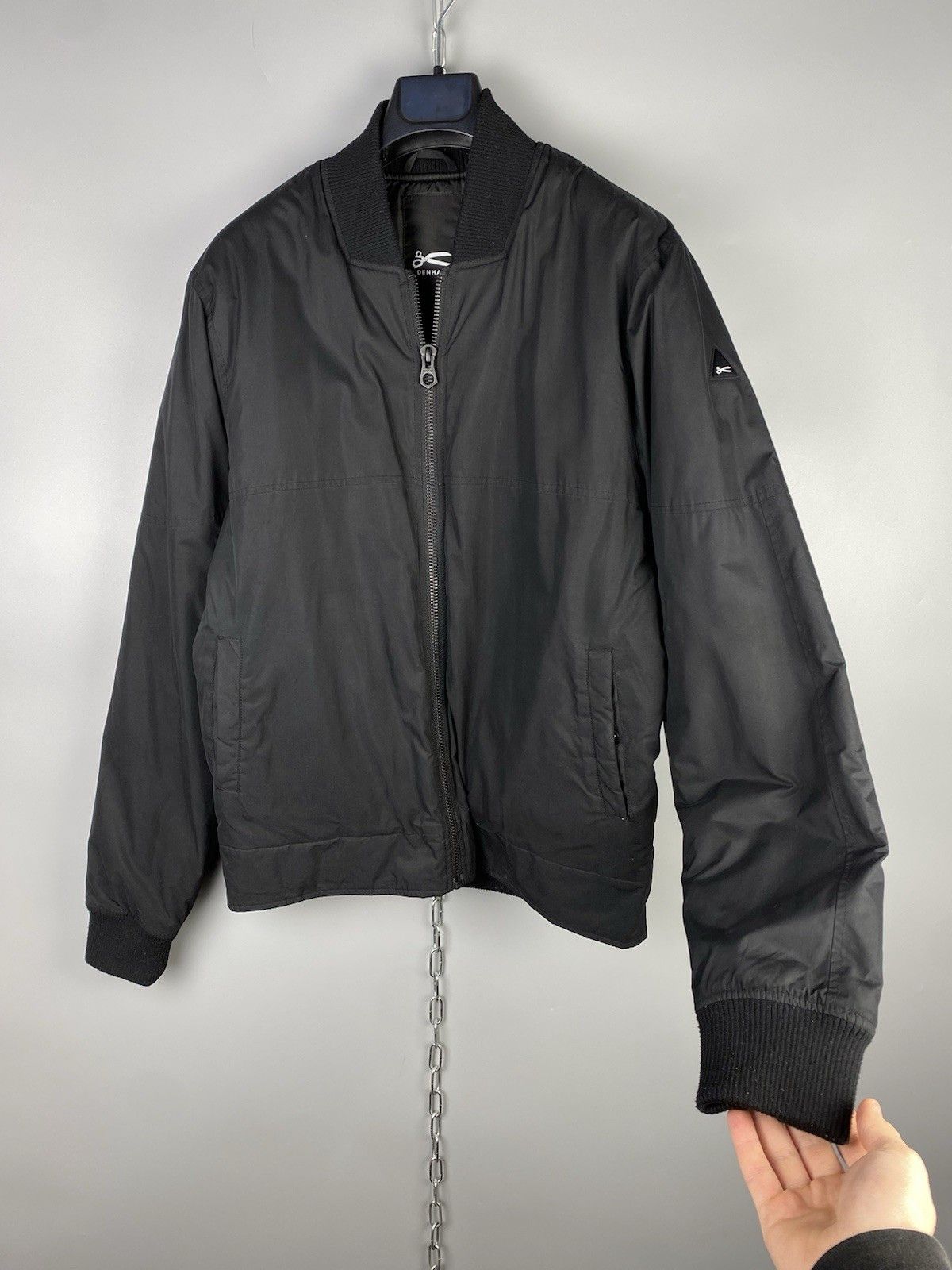 DENHAM Denham Black Full Zip Casual Bomber Jacket Size US M / EU 48-50 / 2 - 9 Thumbnail