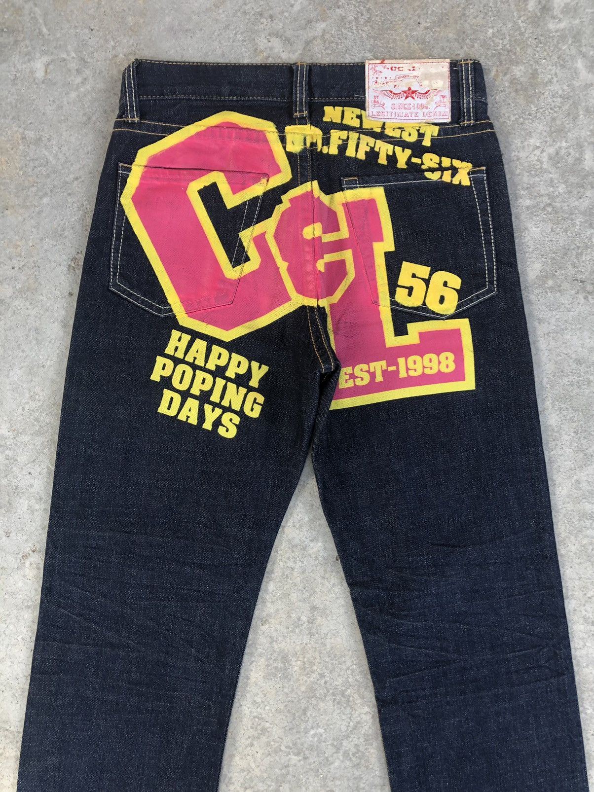 Japanese Brand Vintage Co & Lu Daicock Evisu Style Selvedge Big Logo Size US 31 - 8 Thumbnail