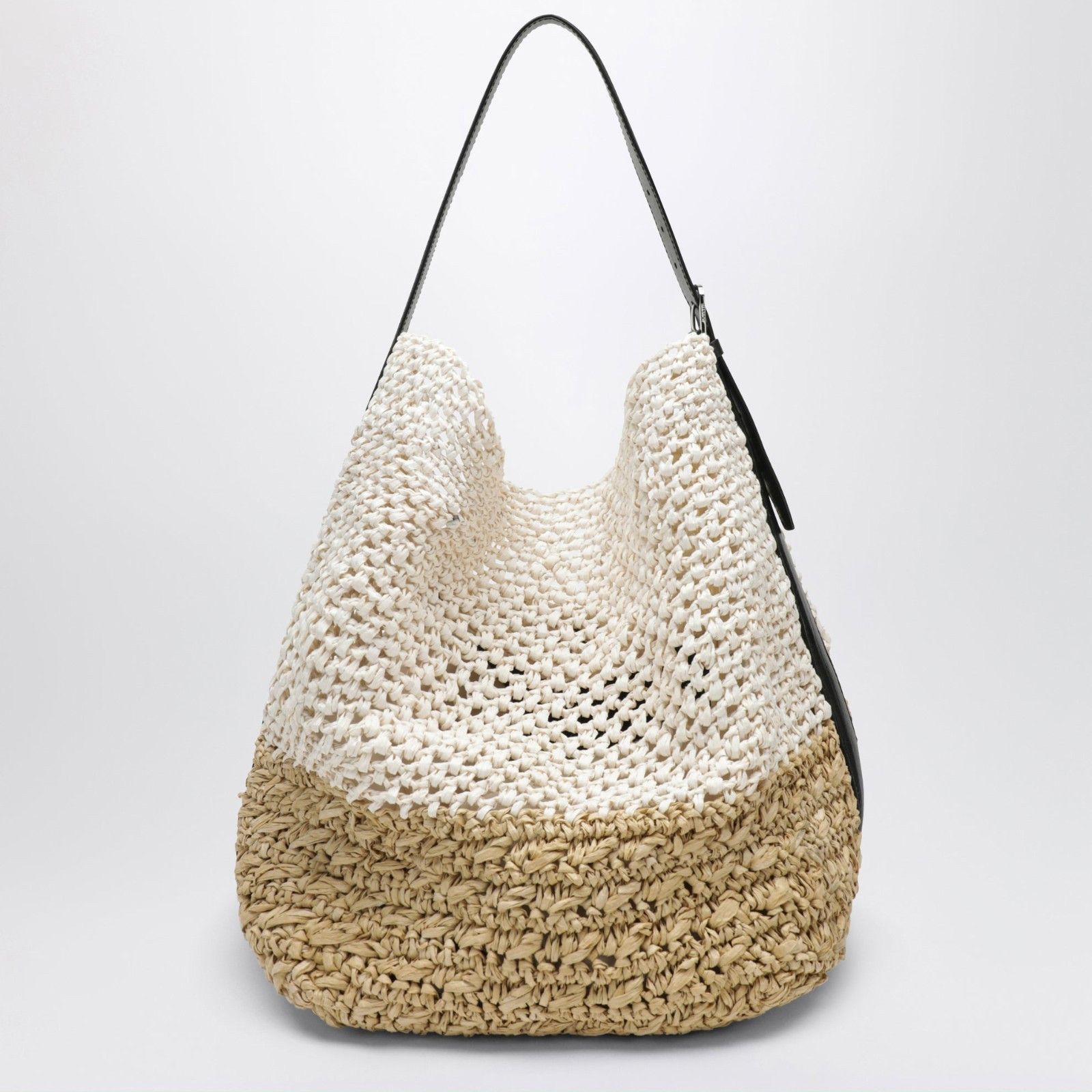 Toteme TOTEME Belt Detail Ecru Raffia Tote Bag New & Authentic Size ONE SIZE - 3 Thumbnail