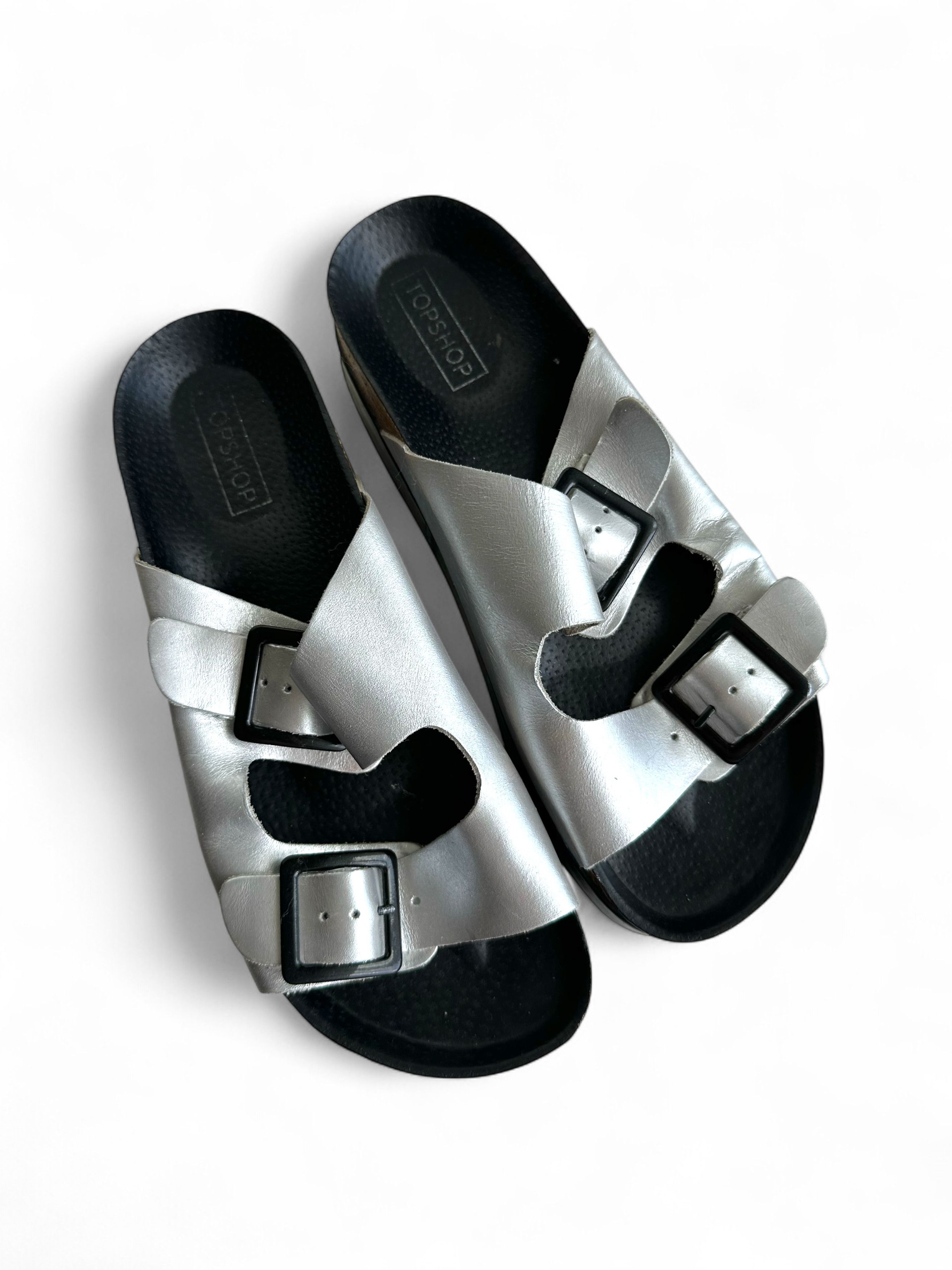 Topshop Top Shop Leather Platform Sandals EU 38 Size US 7 / IT 37 - 4 Thumbnail