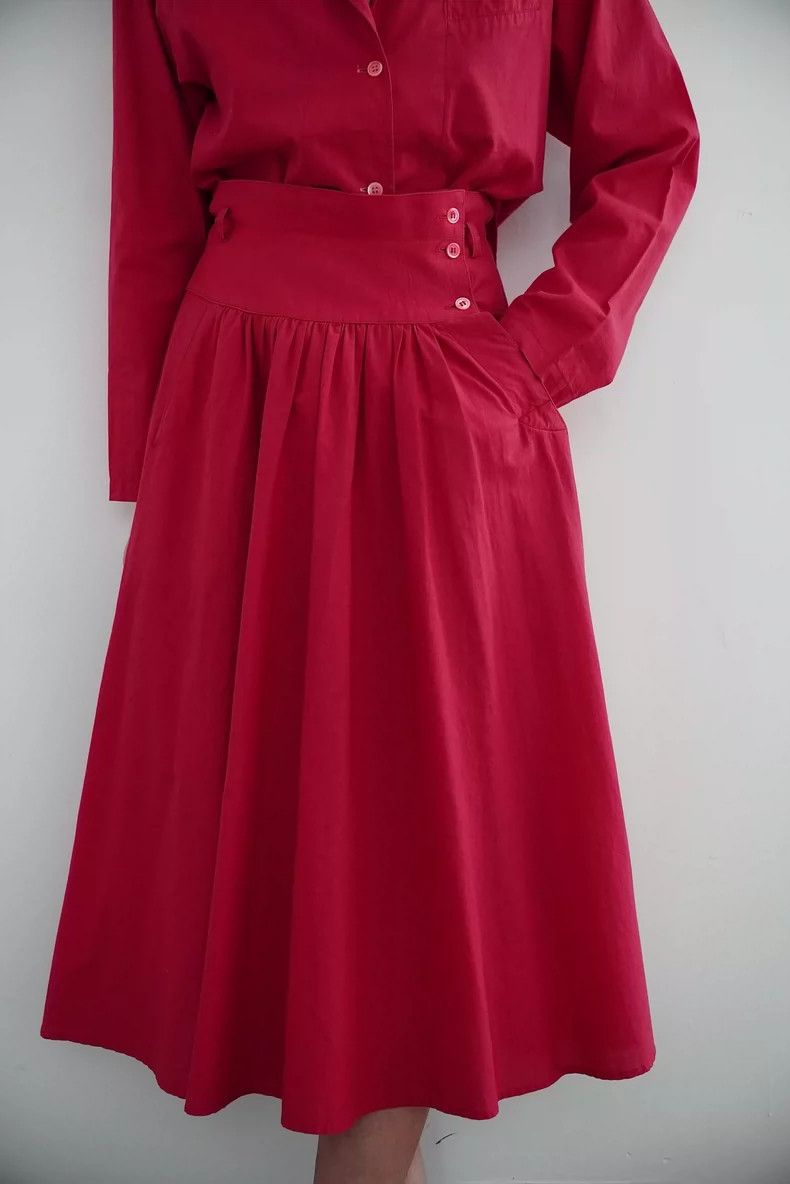 Kenzo KENZO Rose red dress set Size M / US 6-8 / IT 42-44 - 6 Thumbnail