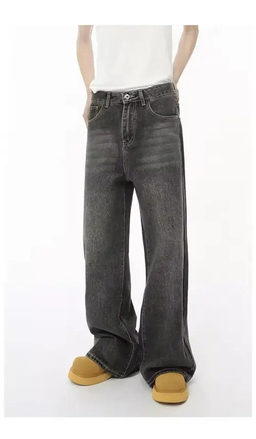 Jean washed faded cleanfit skate punk grunge baggy jeans Size US 33 - 5 Thumbnail