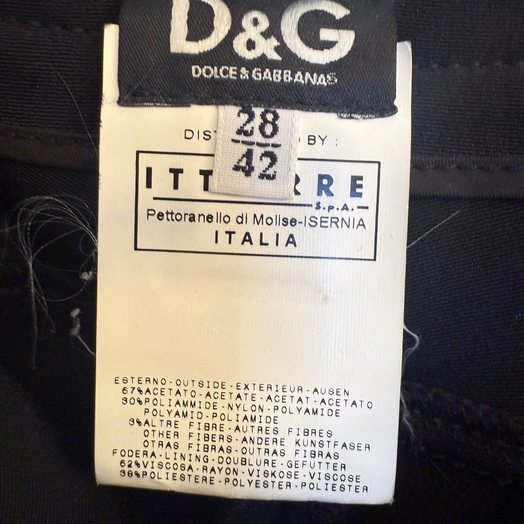 Dolce & Gabbana Women's Dolce & Gabbana Black Pants Size 28 Size 28" / US 6 / IT 42 - 8 Thumbnail