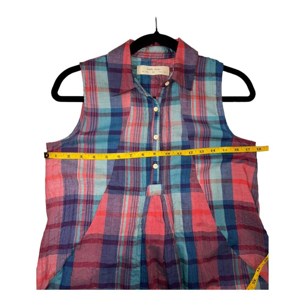 Designer Anthropologie l Isabella Sinclair Tillie Plaid Dress XS Size XS / US 0-2 / IT 36-38 - 6 Thumbnail