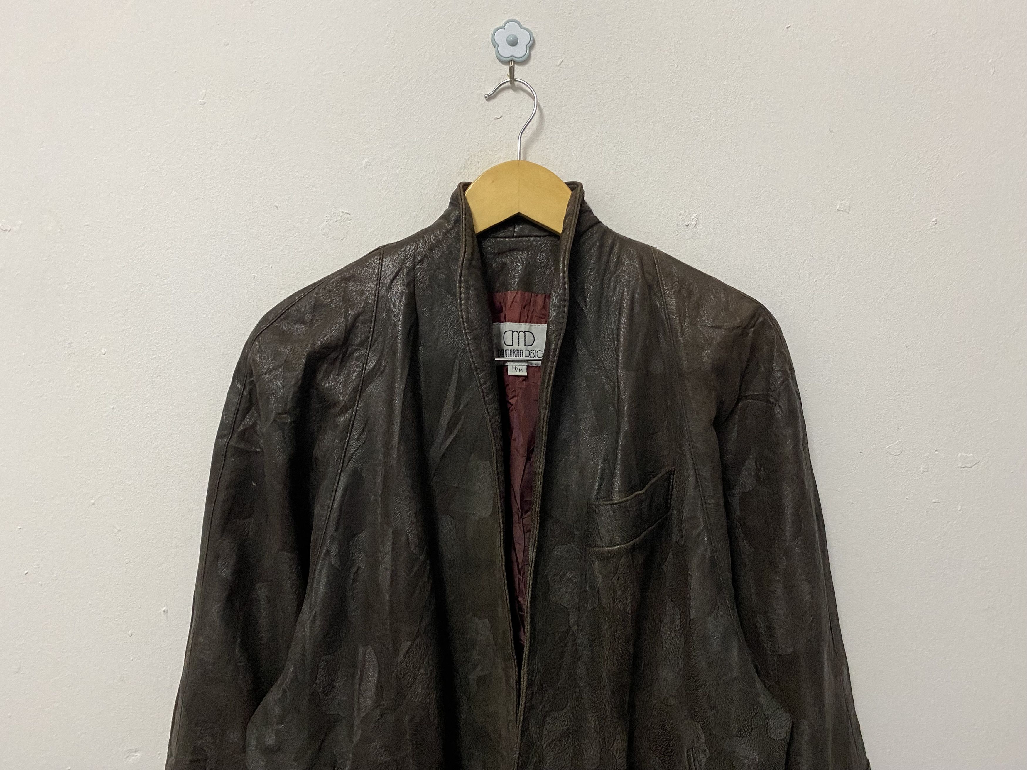 Dita Dita Martin Design Cuir Real Leather Buttonless Jacket Size US M / EU 48-50 / 2 - 4 Thumbnail